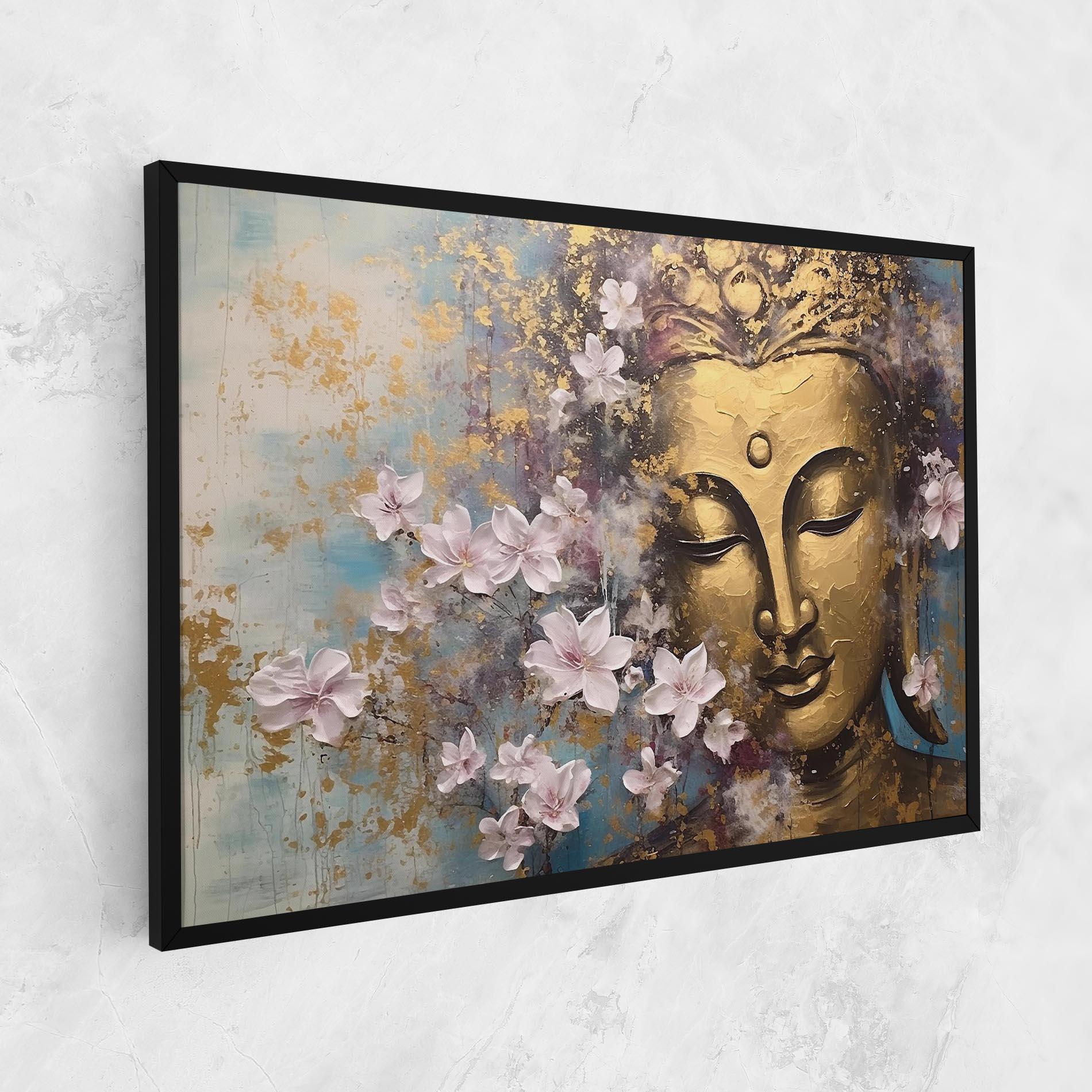 Leinwandbild Abstract Buddha Plants mockup 1