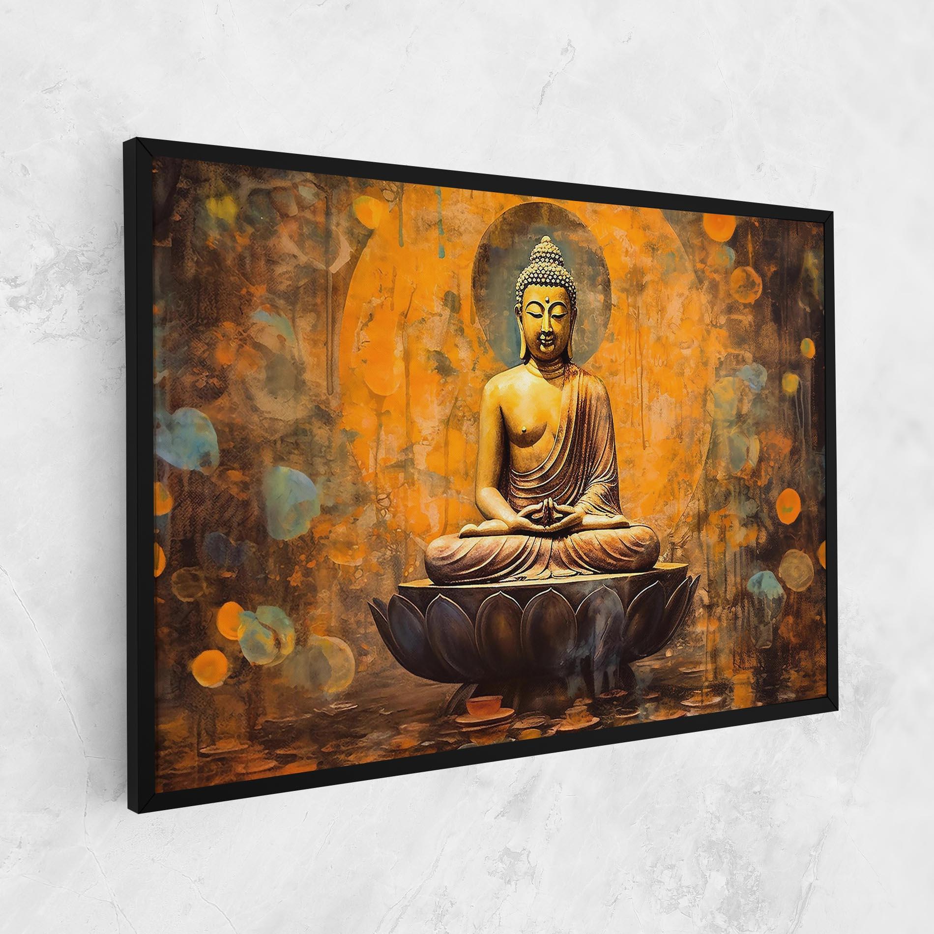 Leinwandbild Buddha Floating Art mockup 1