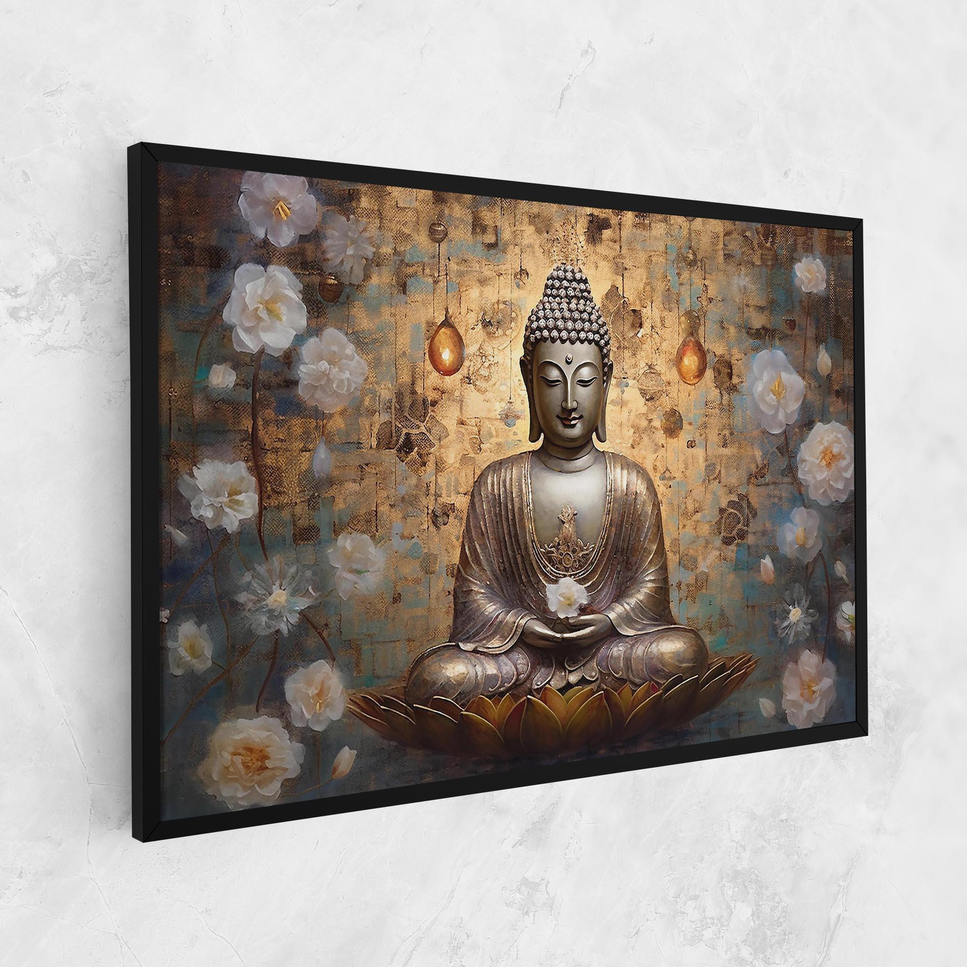 Leinwandbild Buddha Meditation Art mockup 1