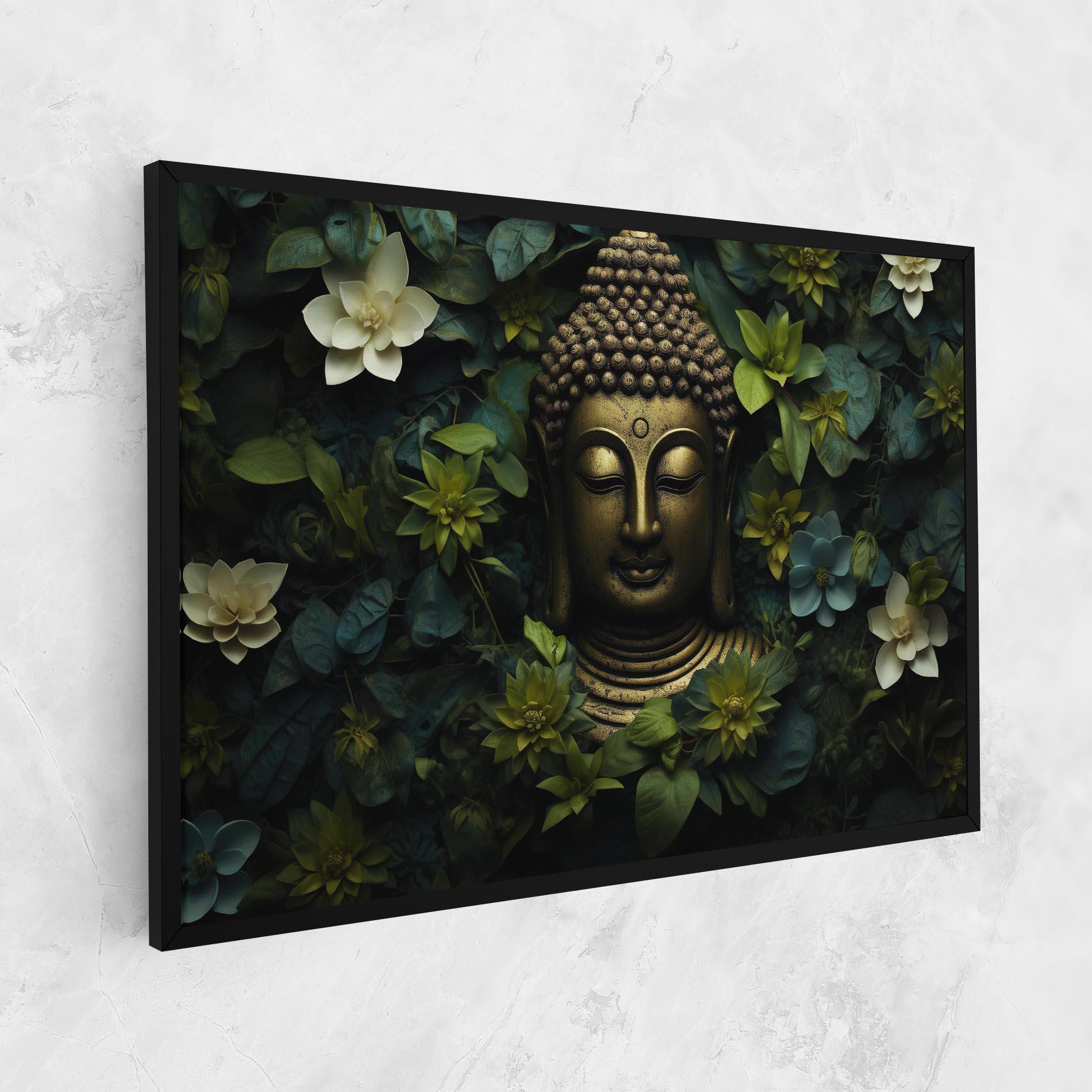 Leinwandbild Lotus Flower Buddha mockup 1