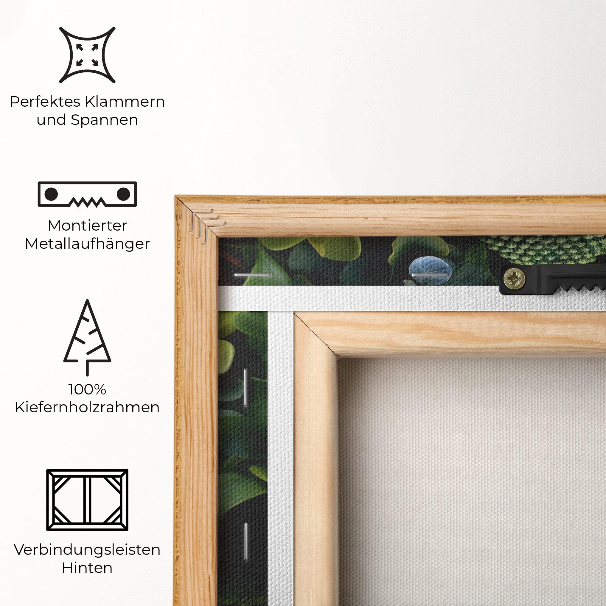 Leinwandbild Blue Light Buddha mockup 5