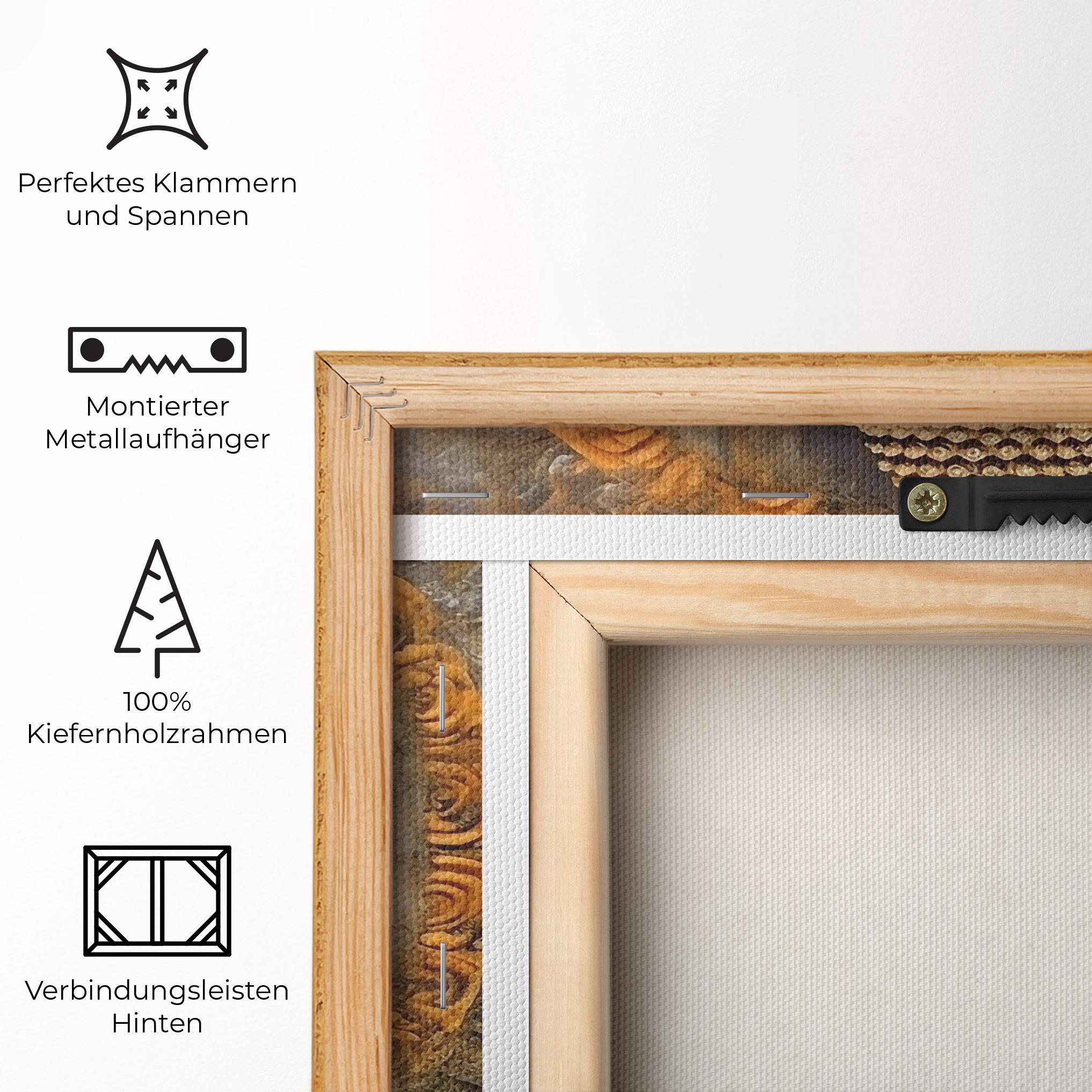 Leinwandbild Buddha 3d Head mockup 5