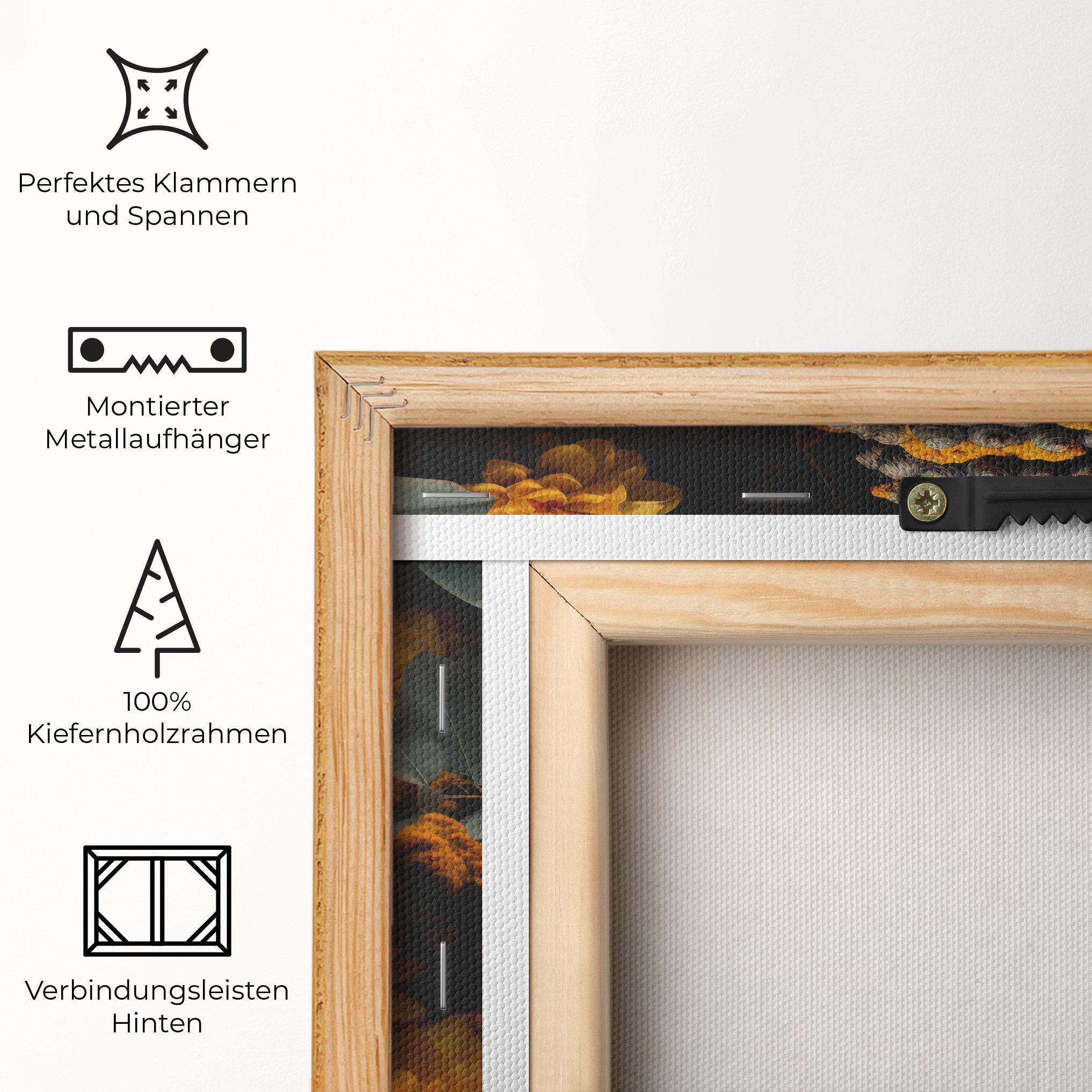 Leinwandbild Buddha Peace Statue mockup 5