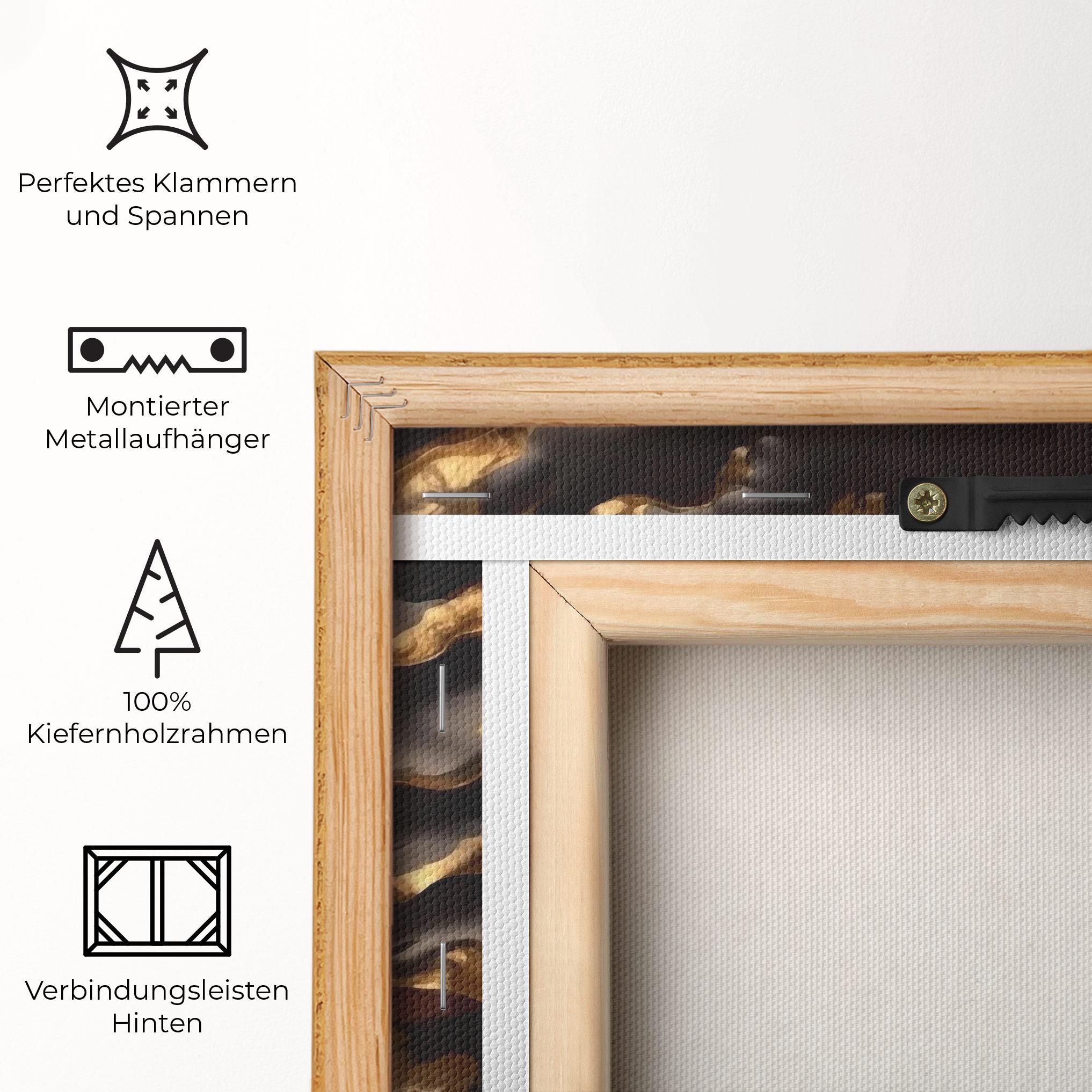 Leinwandbild Gold 3d Buddha mockup 5