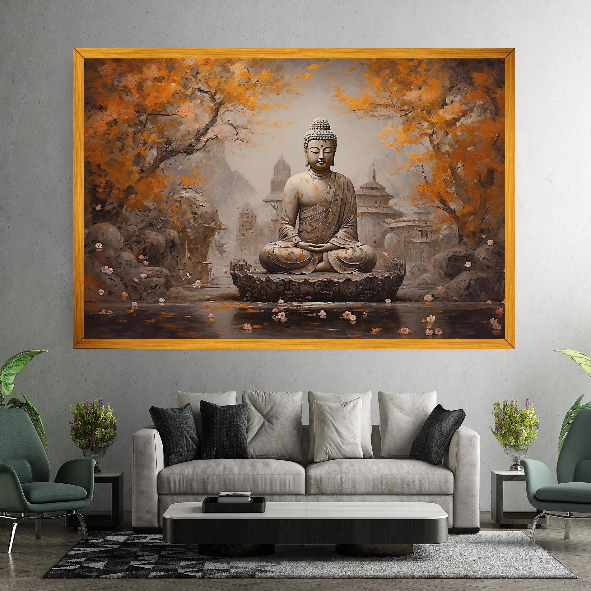 Leinwandbild Beautiful Buddha Art mockup 7