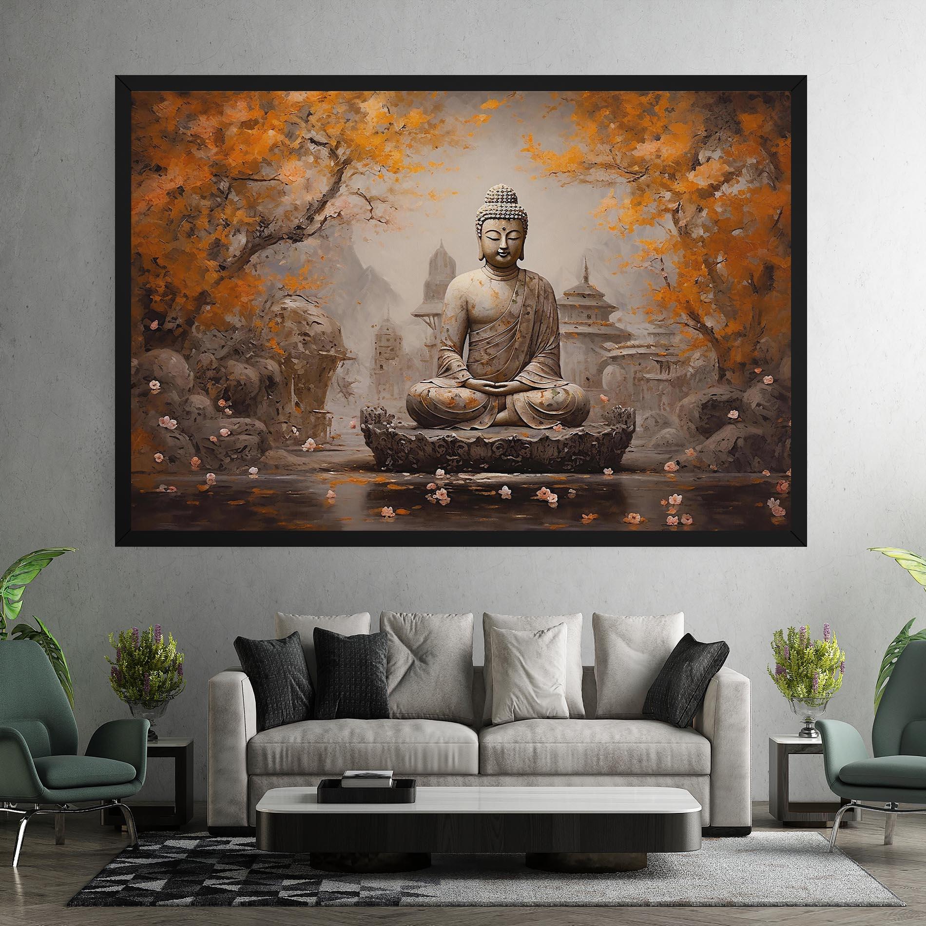 Leinwandbild Beautiful Buddha Art mockup 7