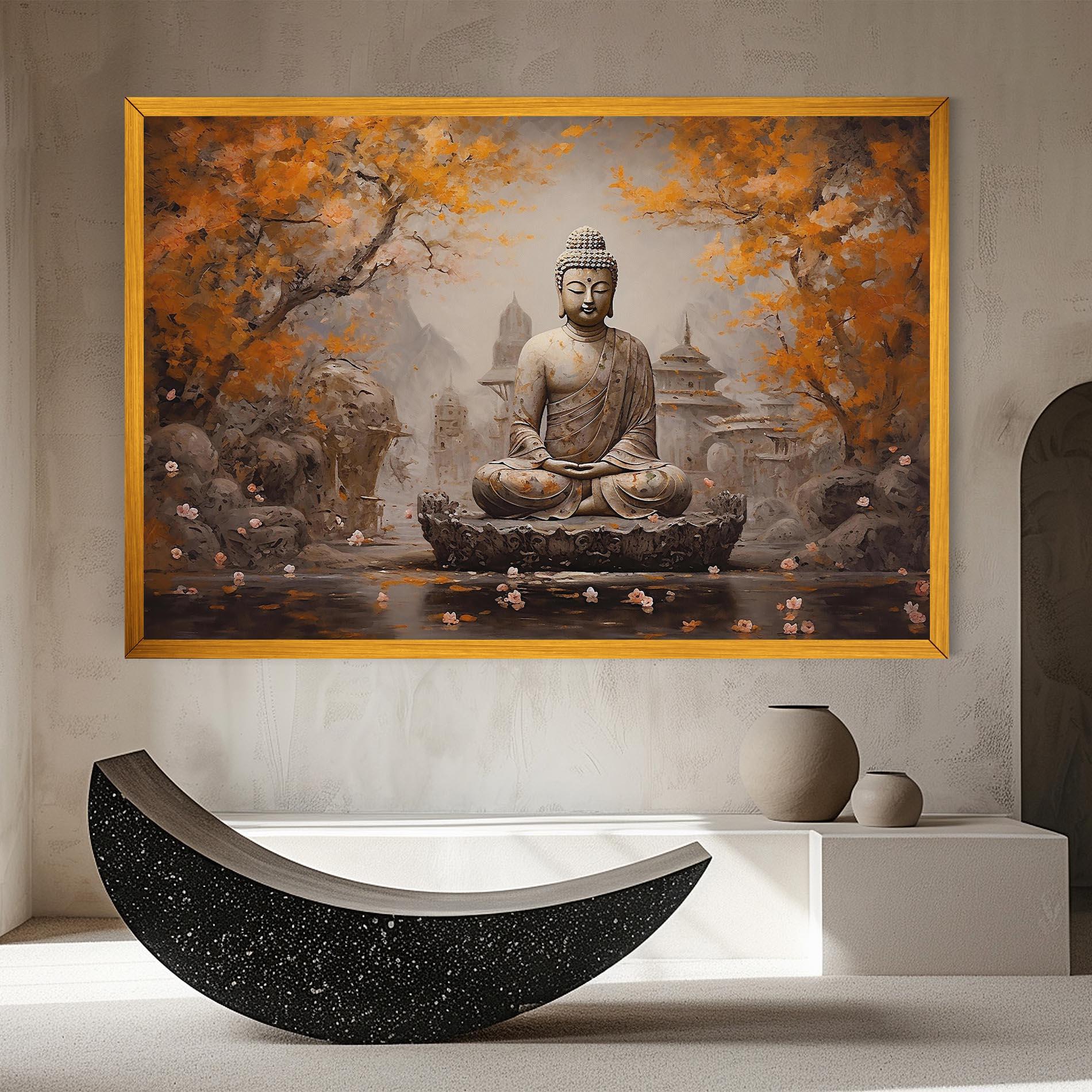 Leinwandbild Beautiful Buddha Art mockup 8