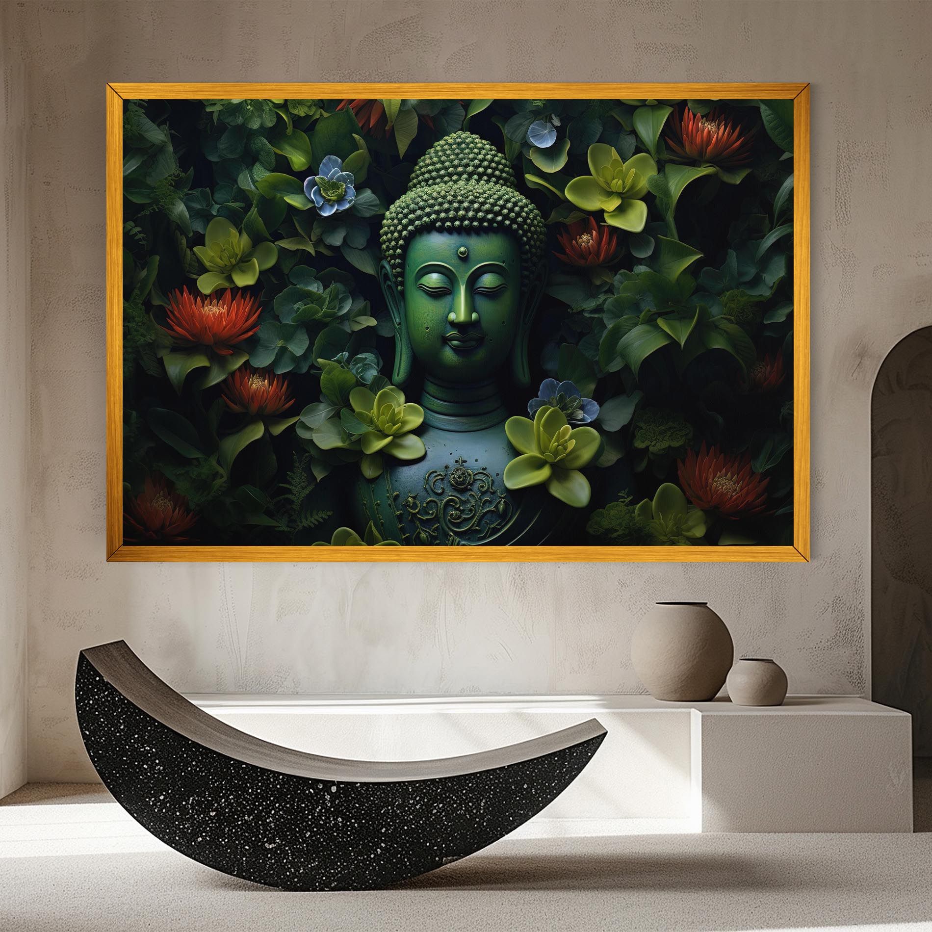 Blue Light Buddha mockup 8