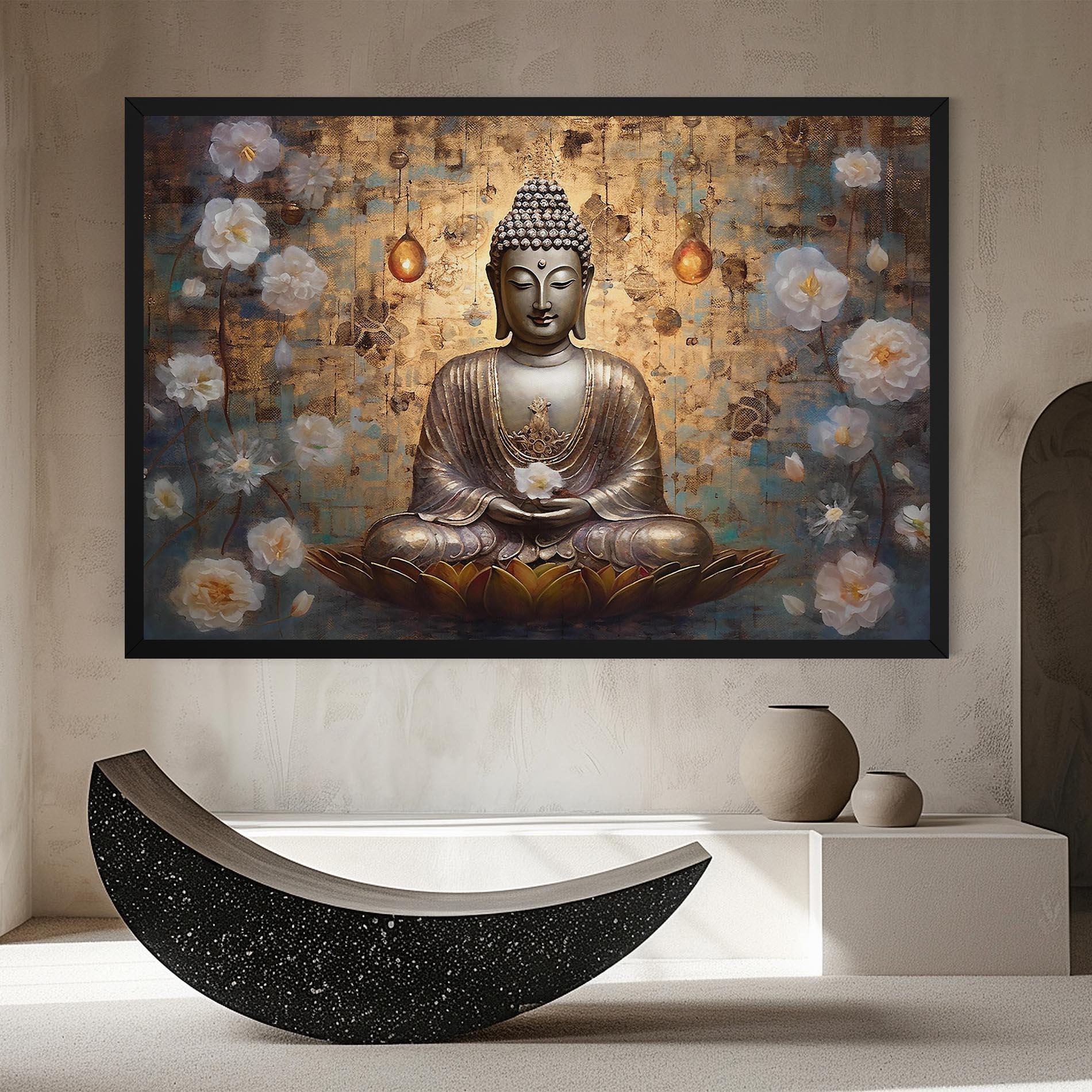 Leinwandbild Buddha Meditation Art mockup 8
