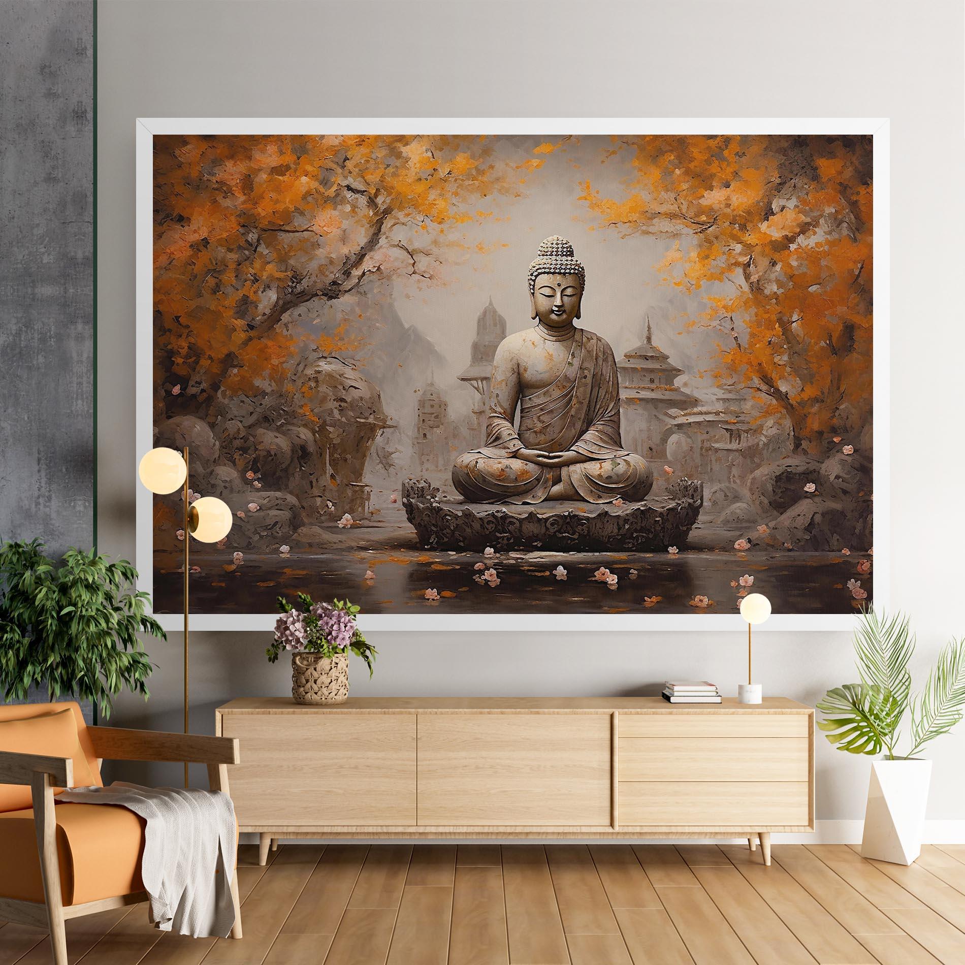 Leinwandbild Beautiful Buddha Art mockup 9