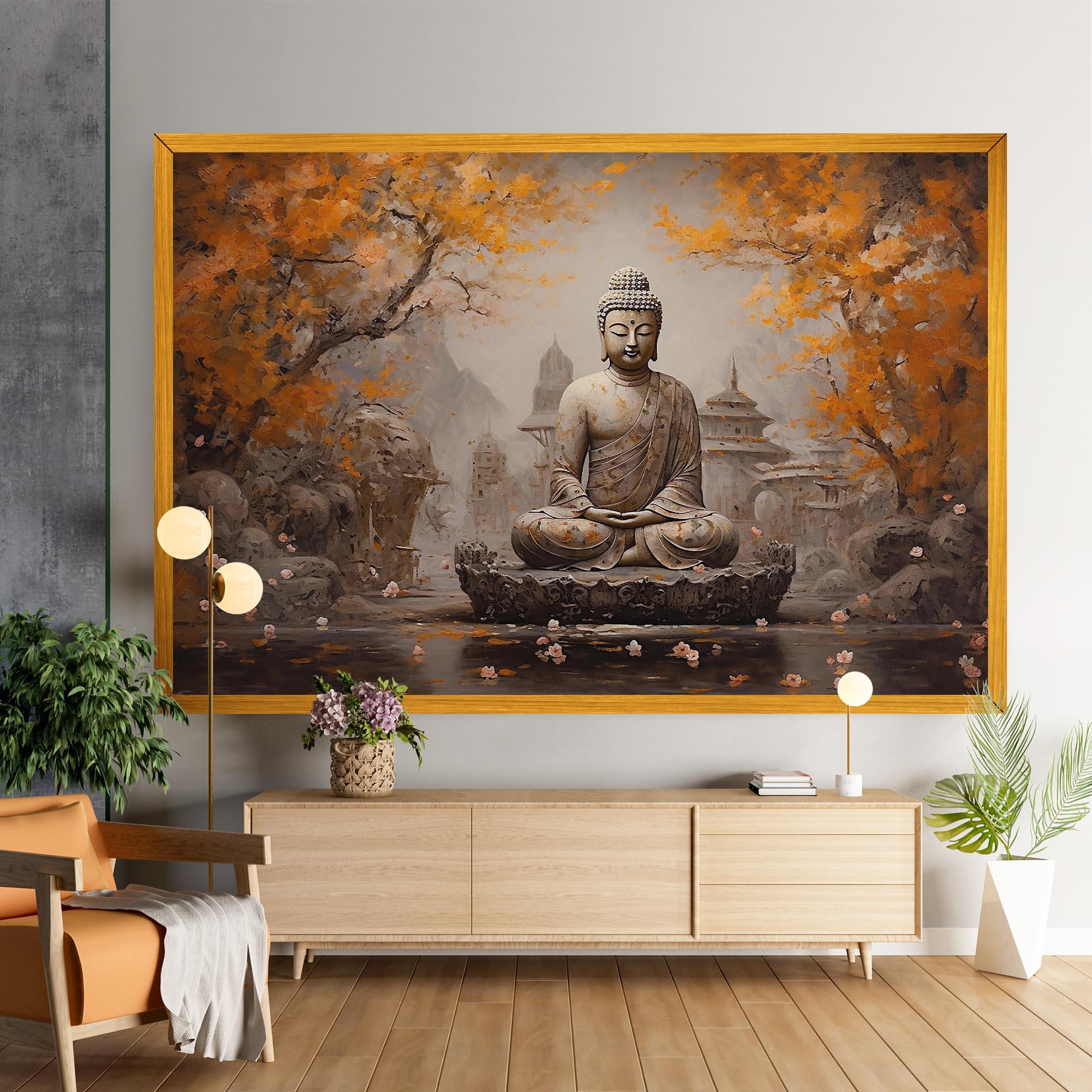 Leinwandbild Beautiful Buddha Art mockup 9