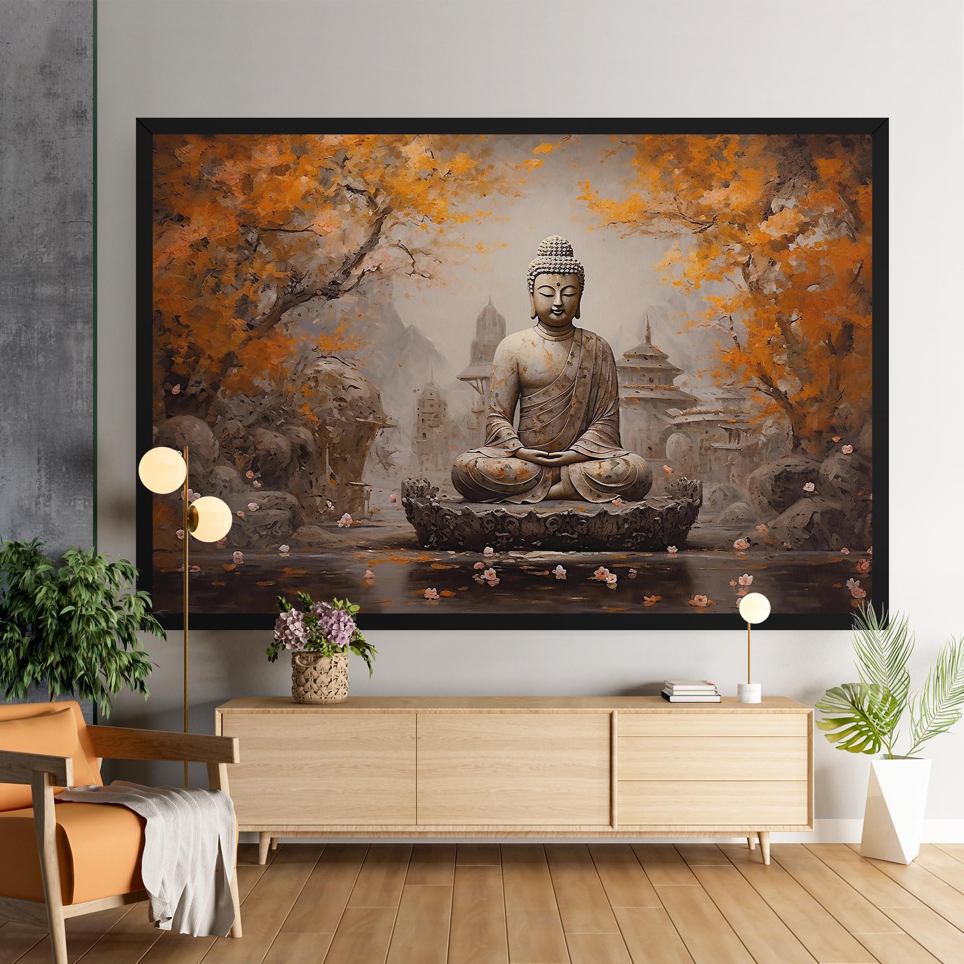 Leinwandbild Beautiful Buddha Art mockup 9