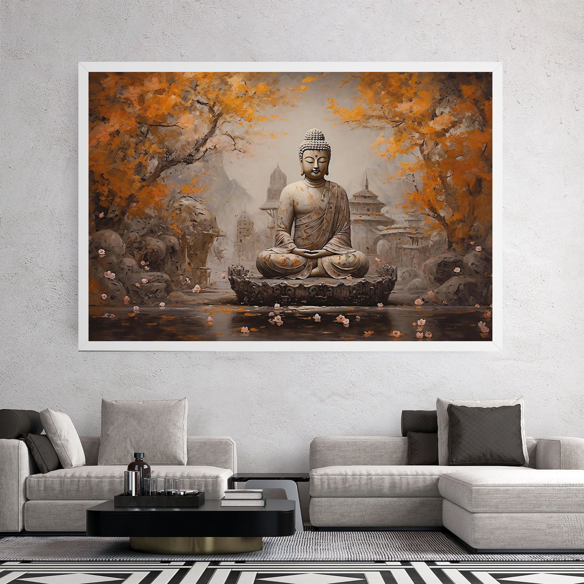 Beautiful Buddha Art mockup 2