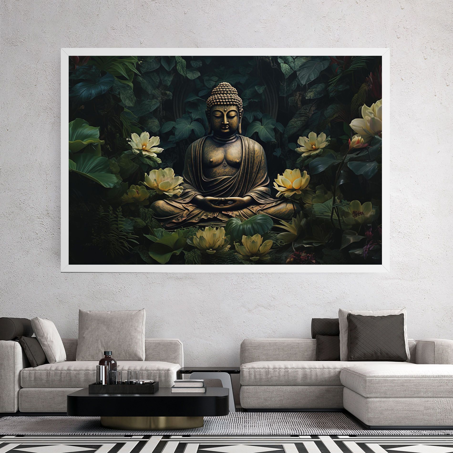 Calm Buddha Art mockup 2