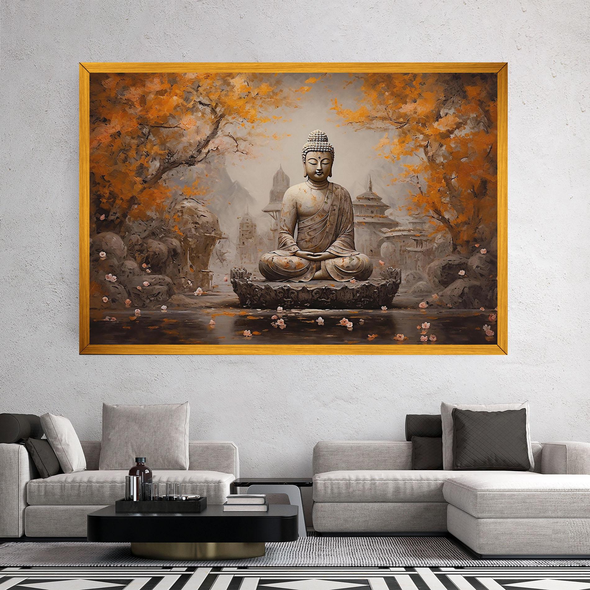 Leinwandbild Beautiful Buddha Art mockup 2