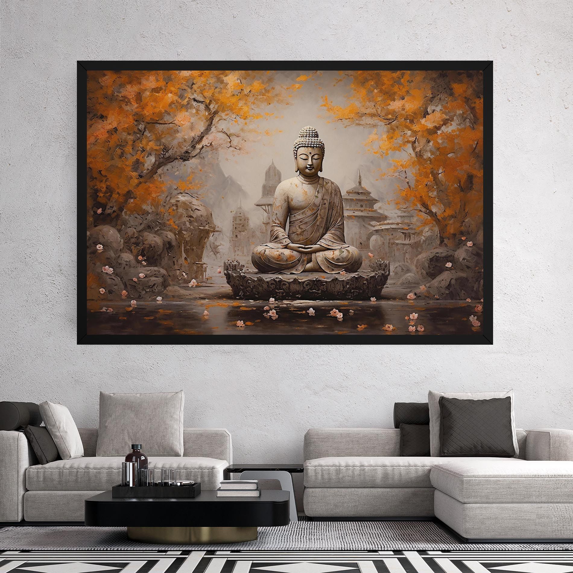 Beautiful Buddha Art mockup 2