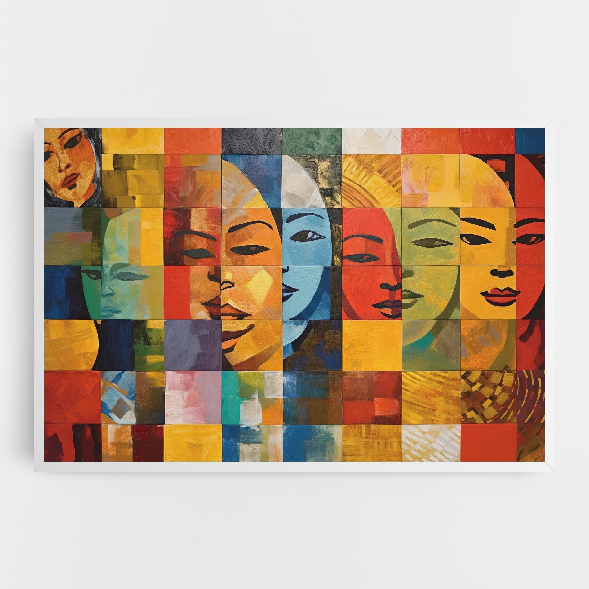 Leinwandbild Abstract Concept Collage mockup 0