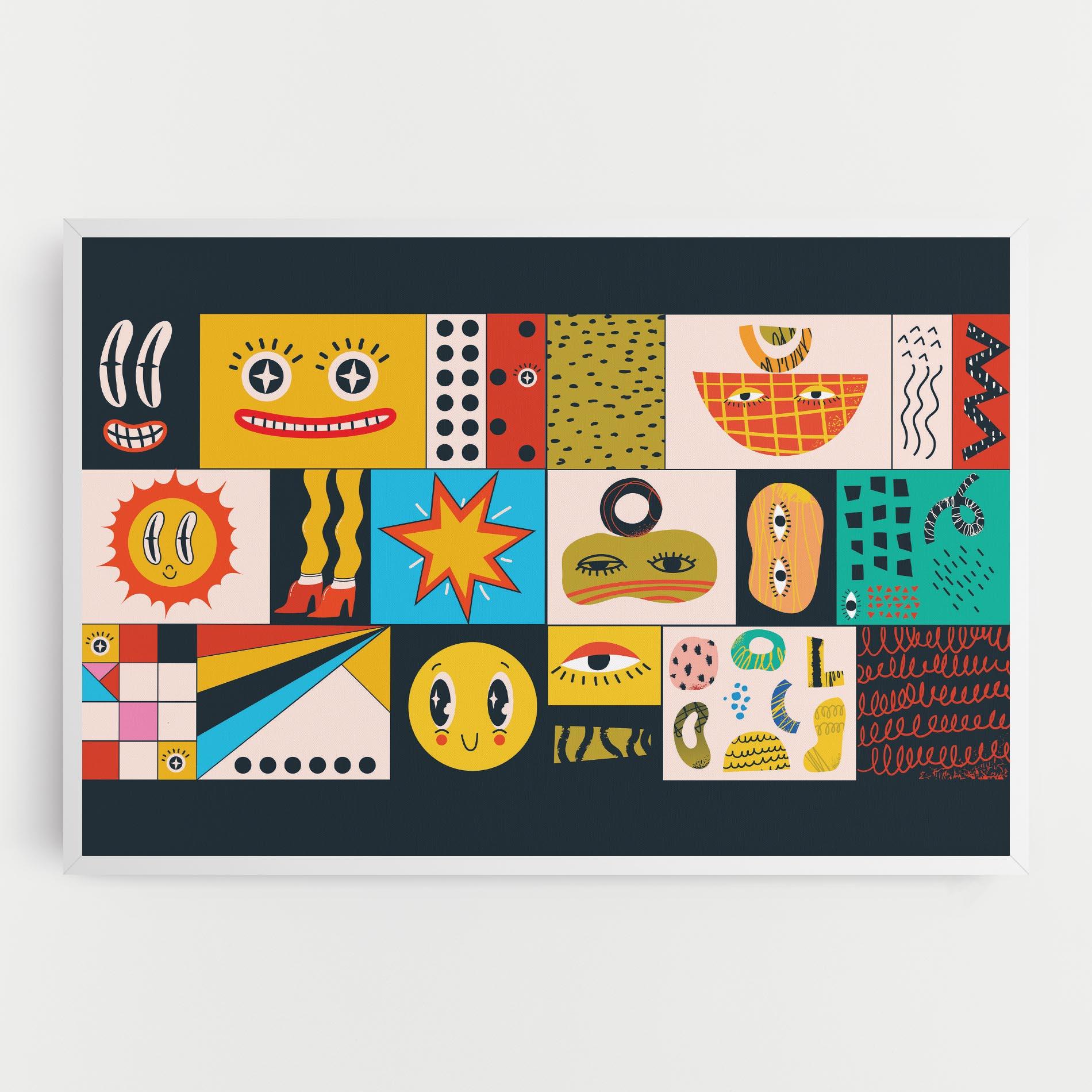 Leinwandbild Cool Eye Shape mockup 0