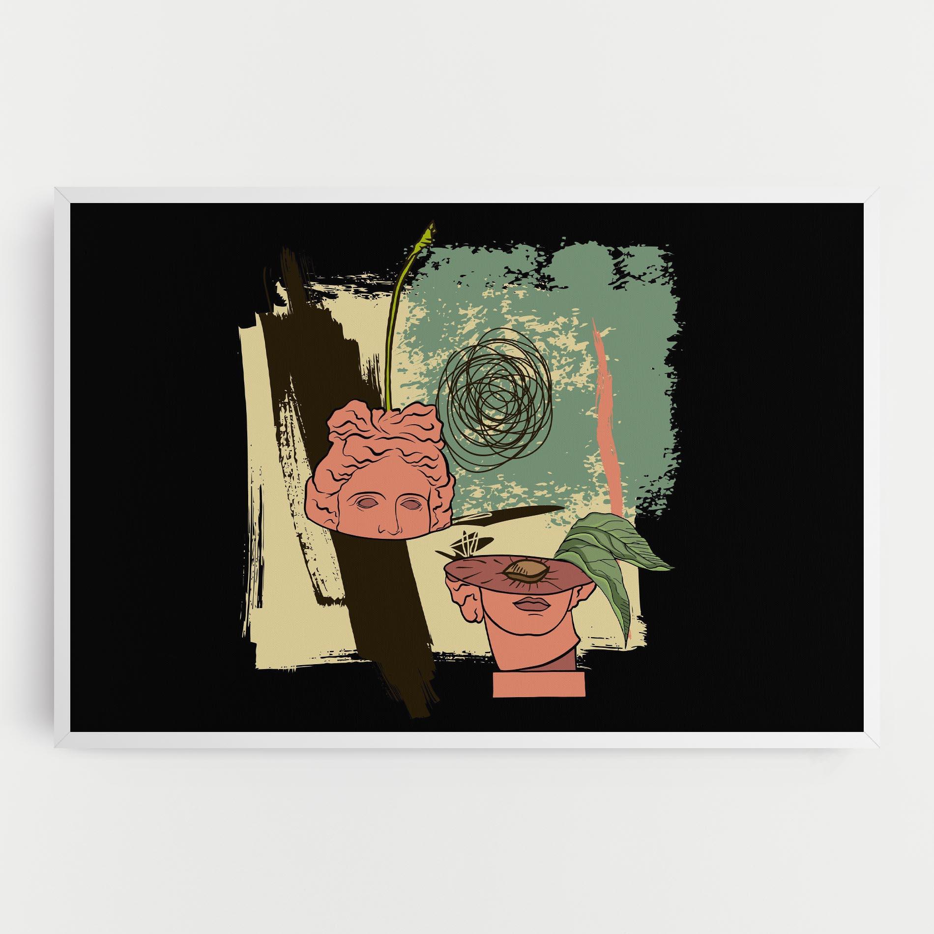 Leinwandbild Statue Fruit mockup 0