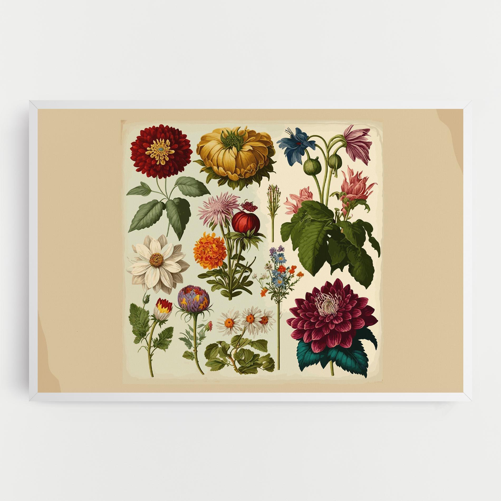 Leinwandbild Vintage Botanical mockup 0