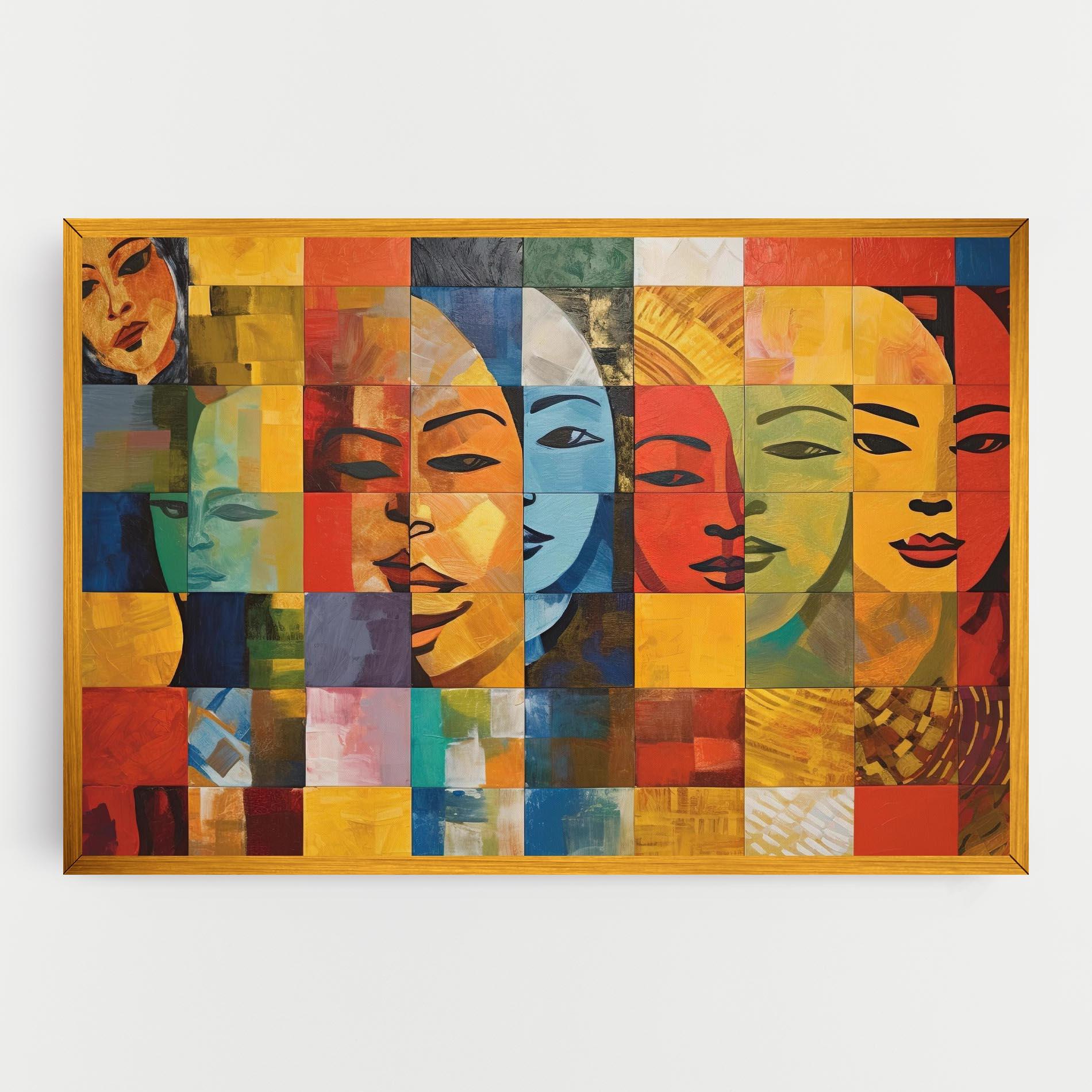 Leinwandbild Abstract Concept Collage mockup 0