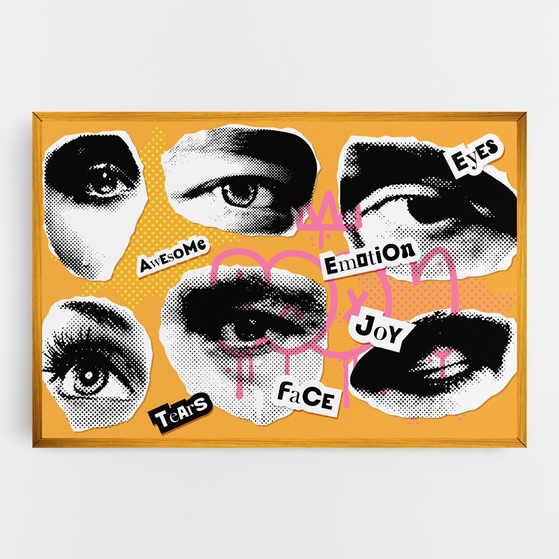 Leinwandbild Awesome Emotions mockup 0