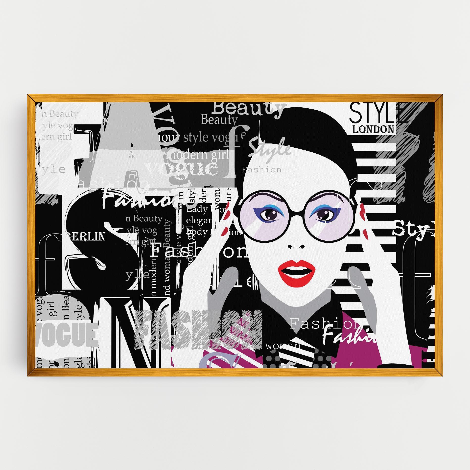 Leinwandbild Fashion Collage mockup 0