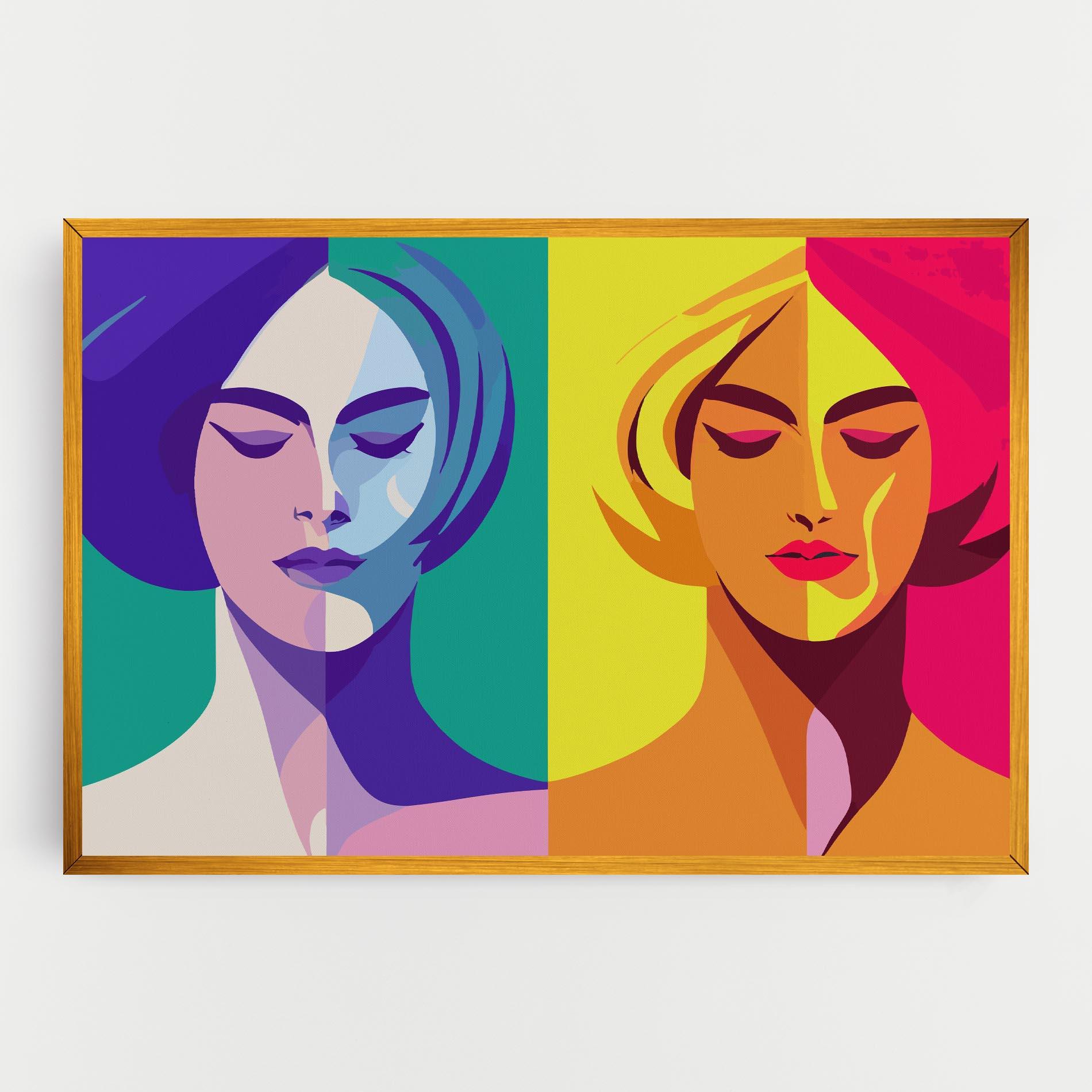 Leinwandbild Winter Summer Girl mockup 0