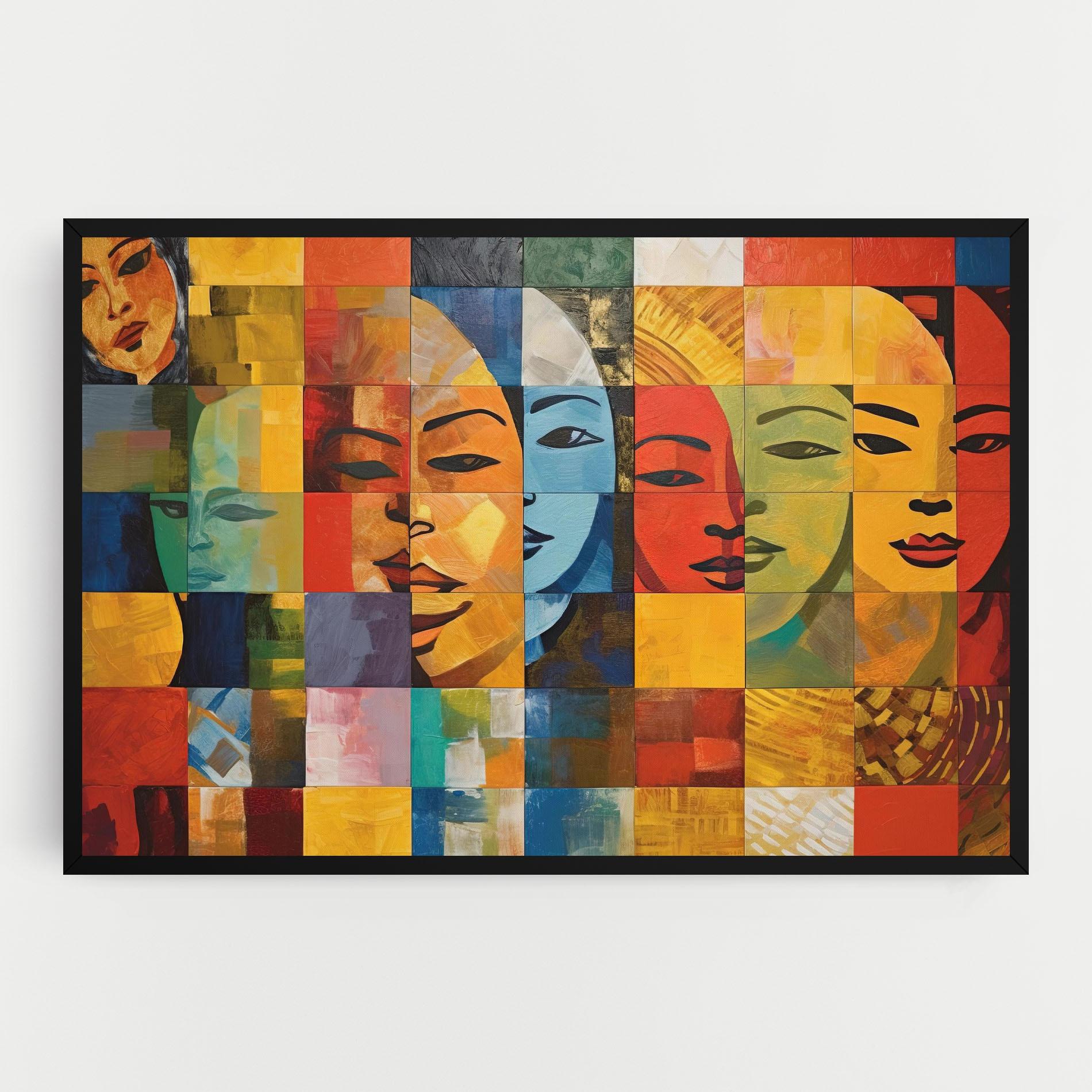 Leinwandbild Abstract Concept Collage mockup 0