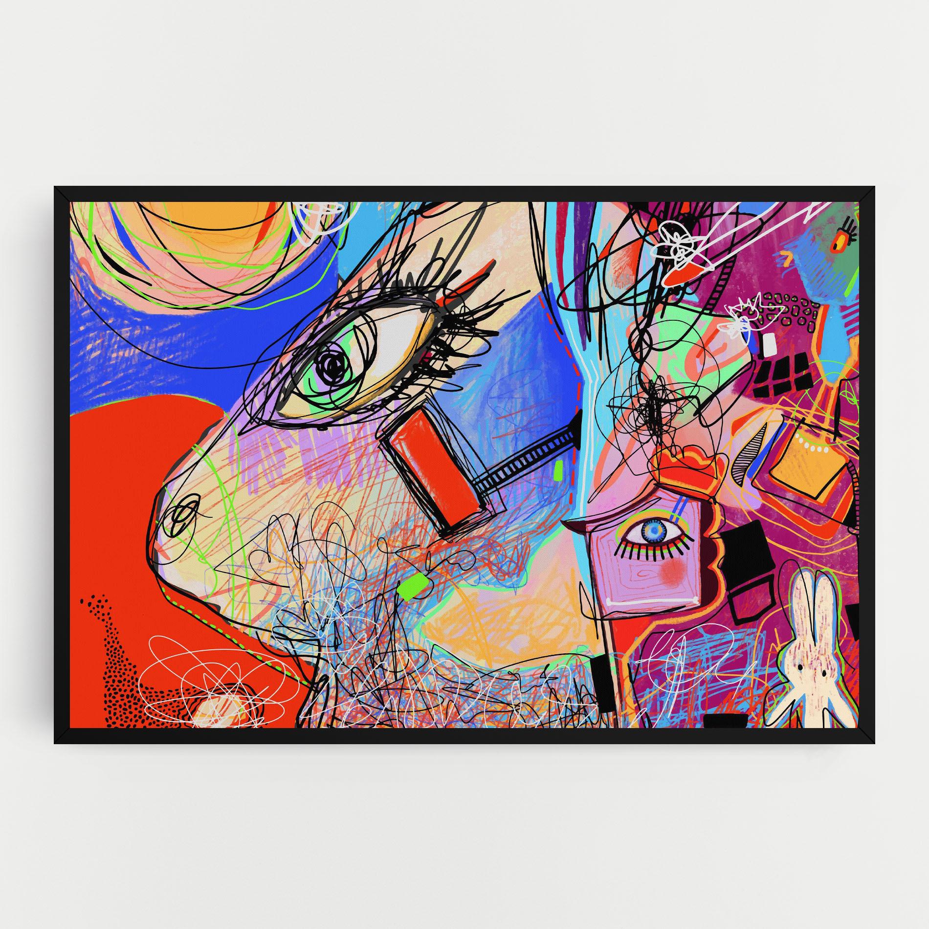 Leinwandbild Animal Eye Art mockup 0