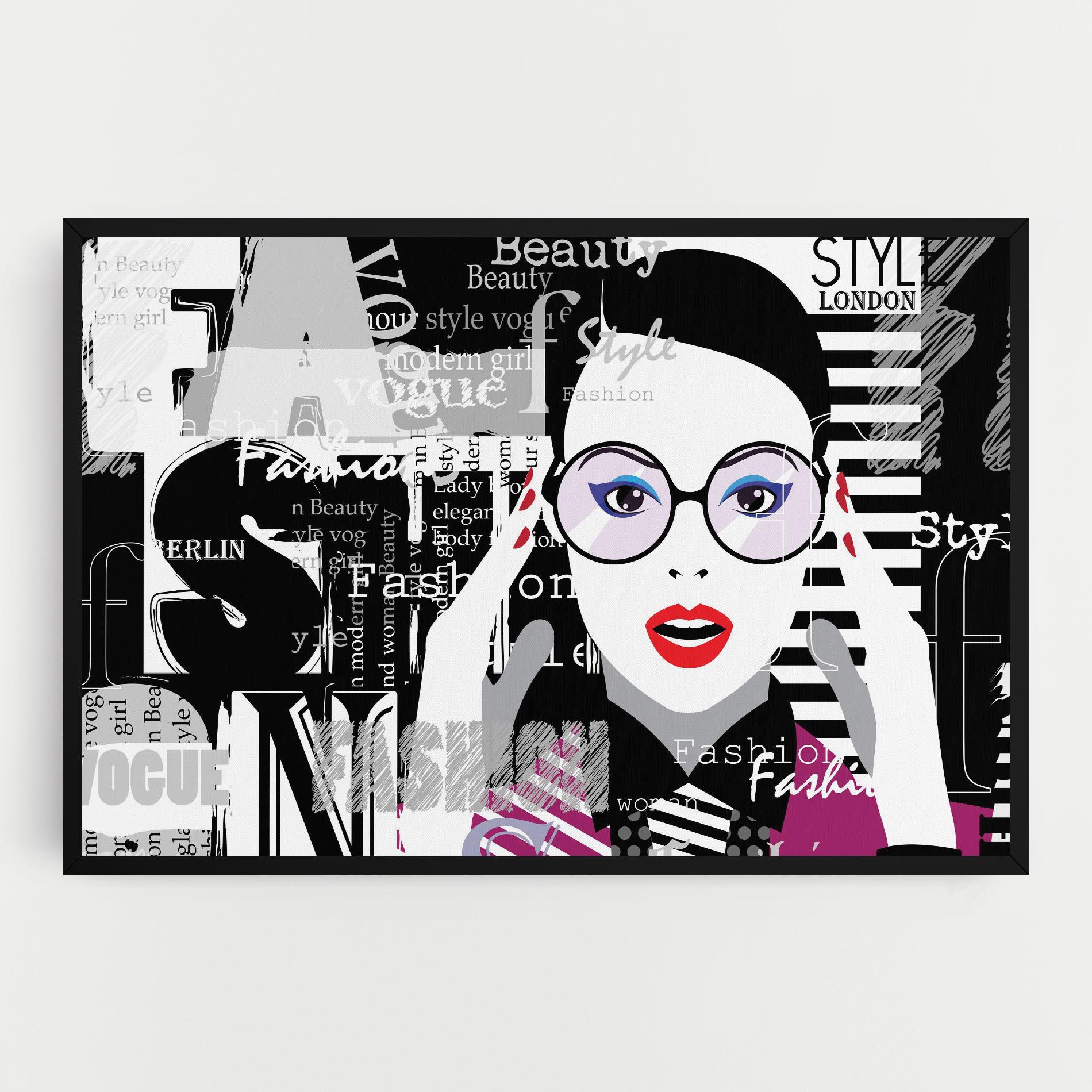 Leinwandbild Fashion Collage mockup 0