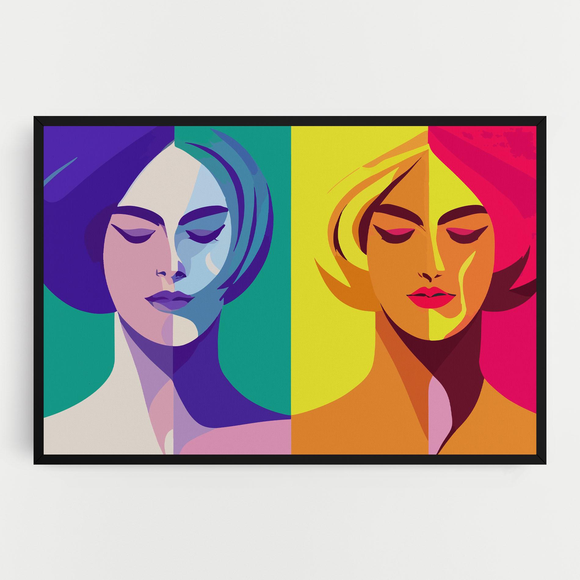 Leinwandbild Winter Summer Girl mockup 0