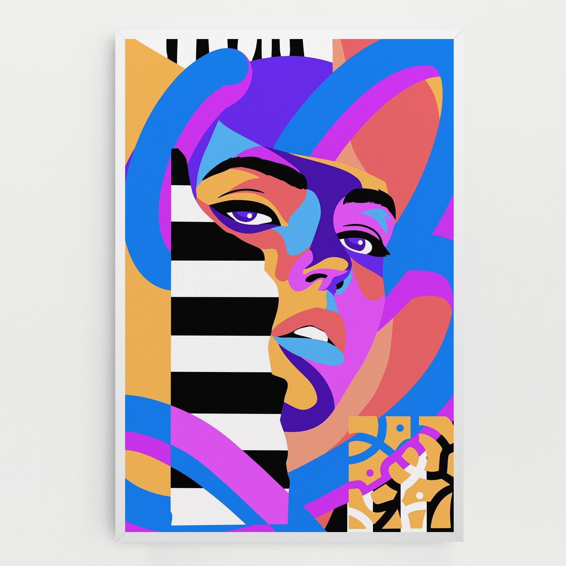 Woman Art Face mockup 0