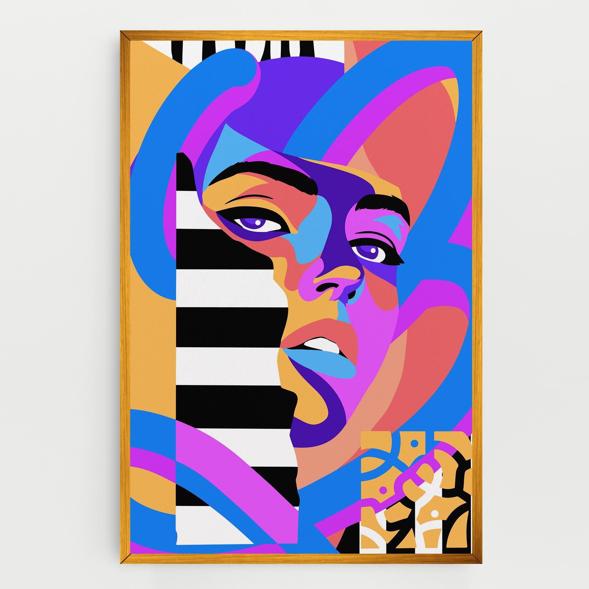 Leinwandbild Woman Art Face mockup 0
