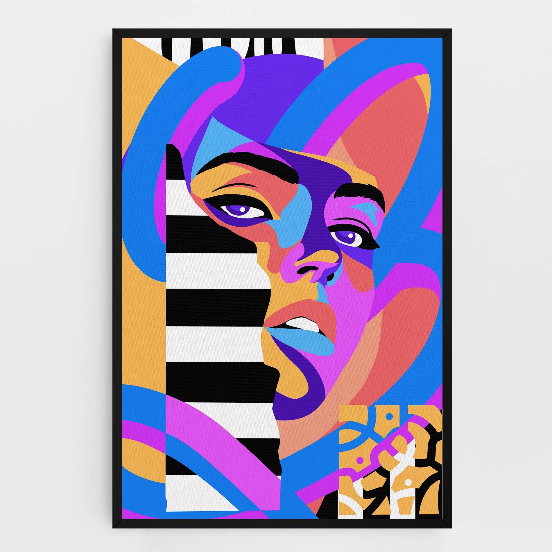 Woman Art Face mockup 0