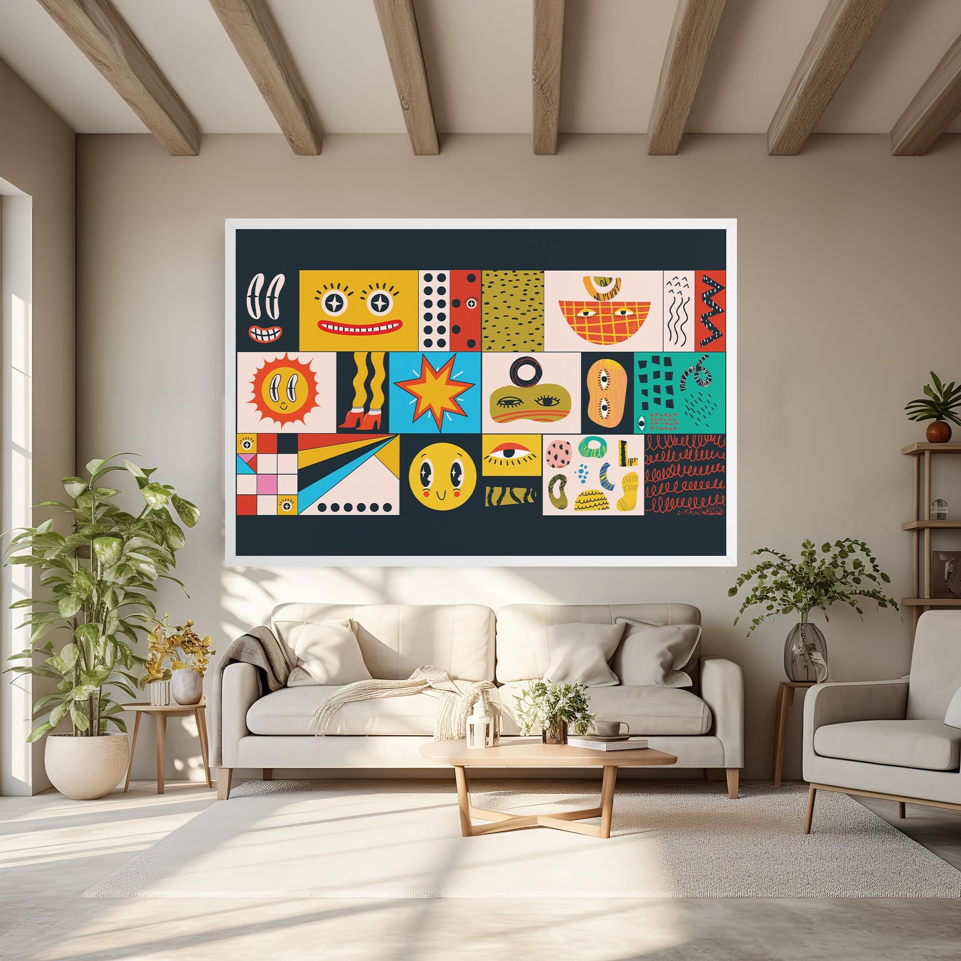 Leinwandbild Cool Eye Shape mockup 6