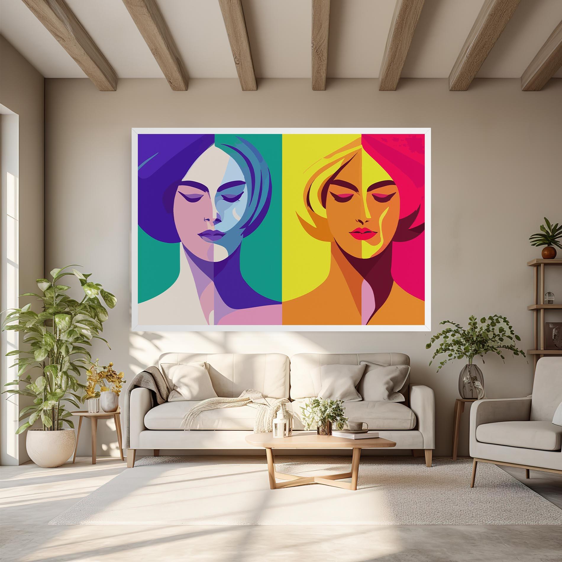 Leinwandbild Winter Summer Girl mockup 6