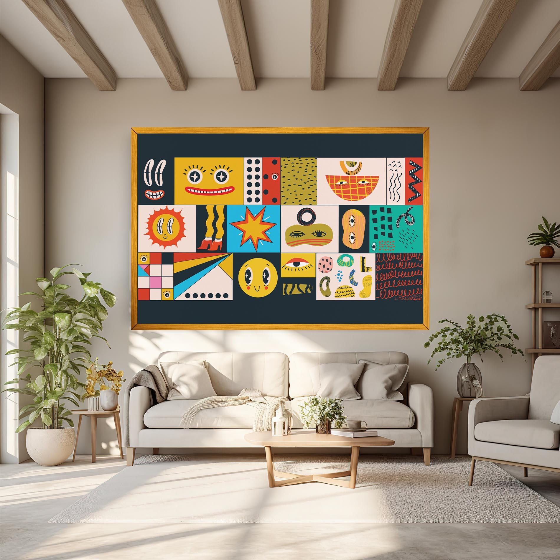 Leinwandbild Cool Eye Shape mockup 6