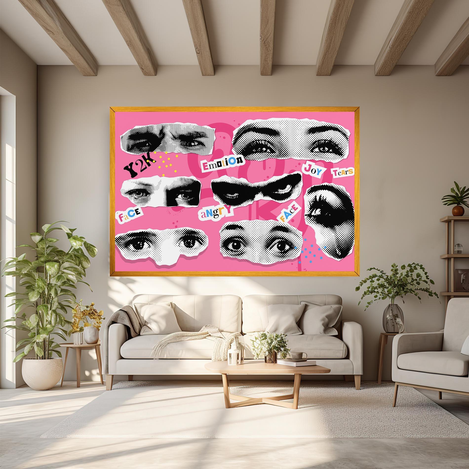 Leinwandbild Eye Type mockup 6