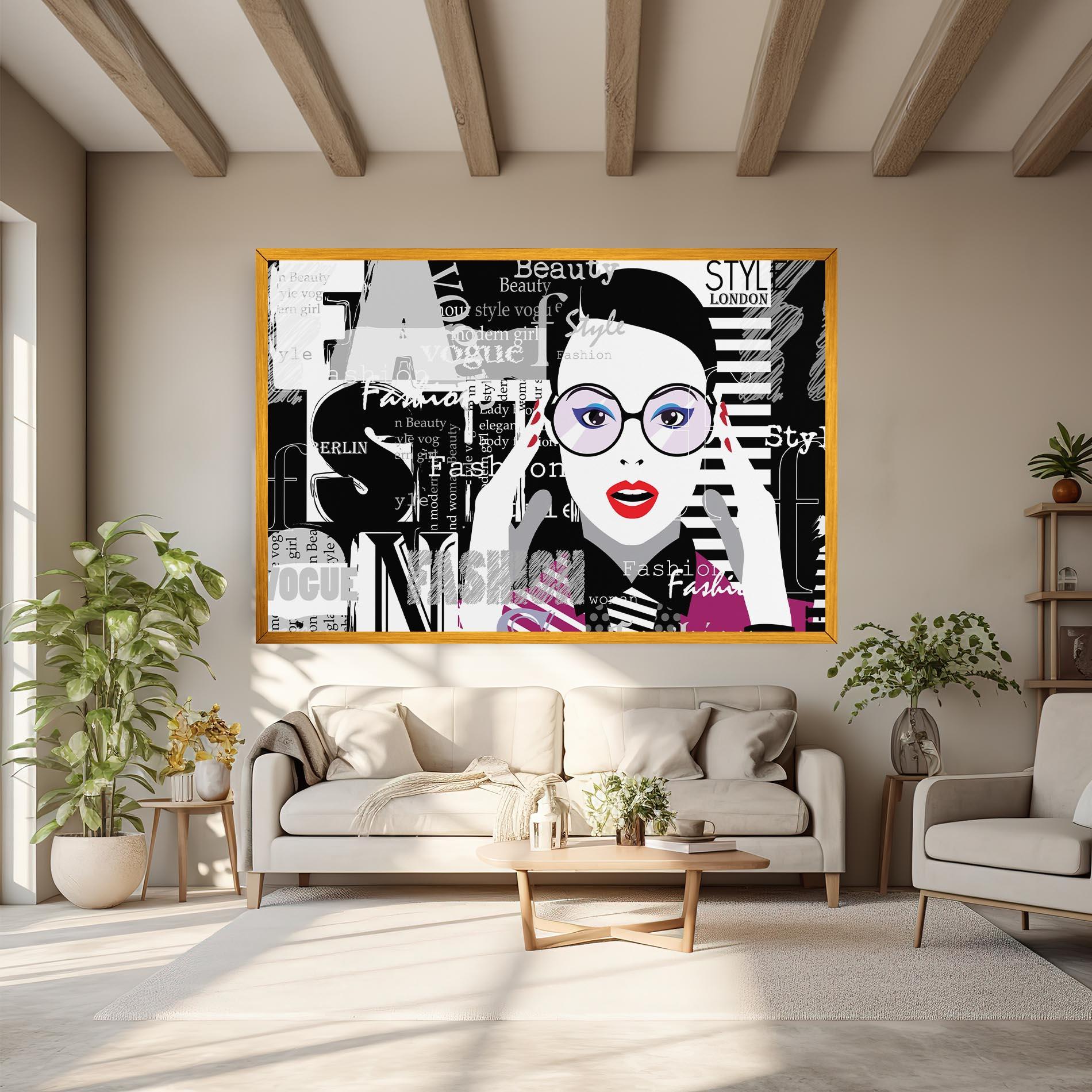 Leinwandbild Fashion Collage mockup 6