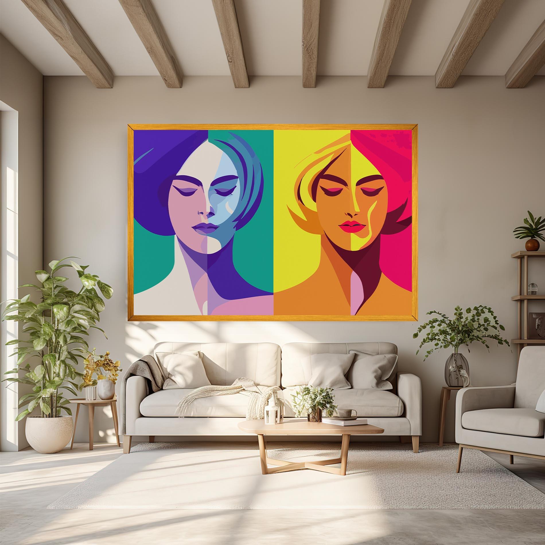 Leinwandbild Winter Summer Girl mockup 6