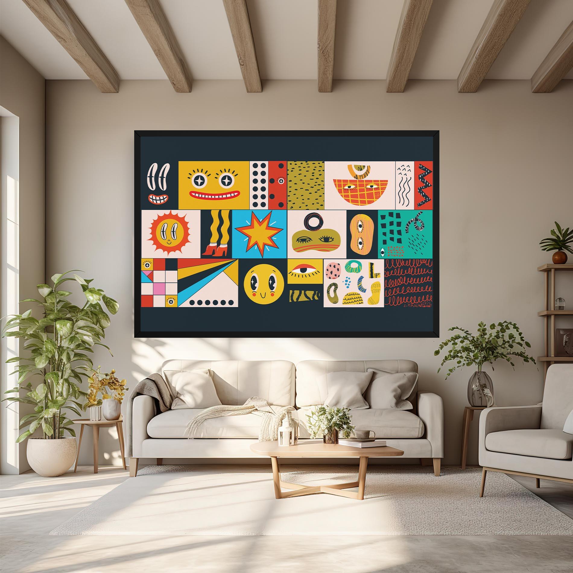 Leinwandbild Cool Eye Shape mockup 6