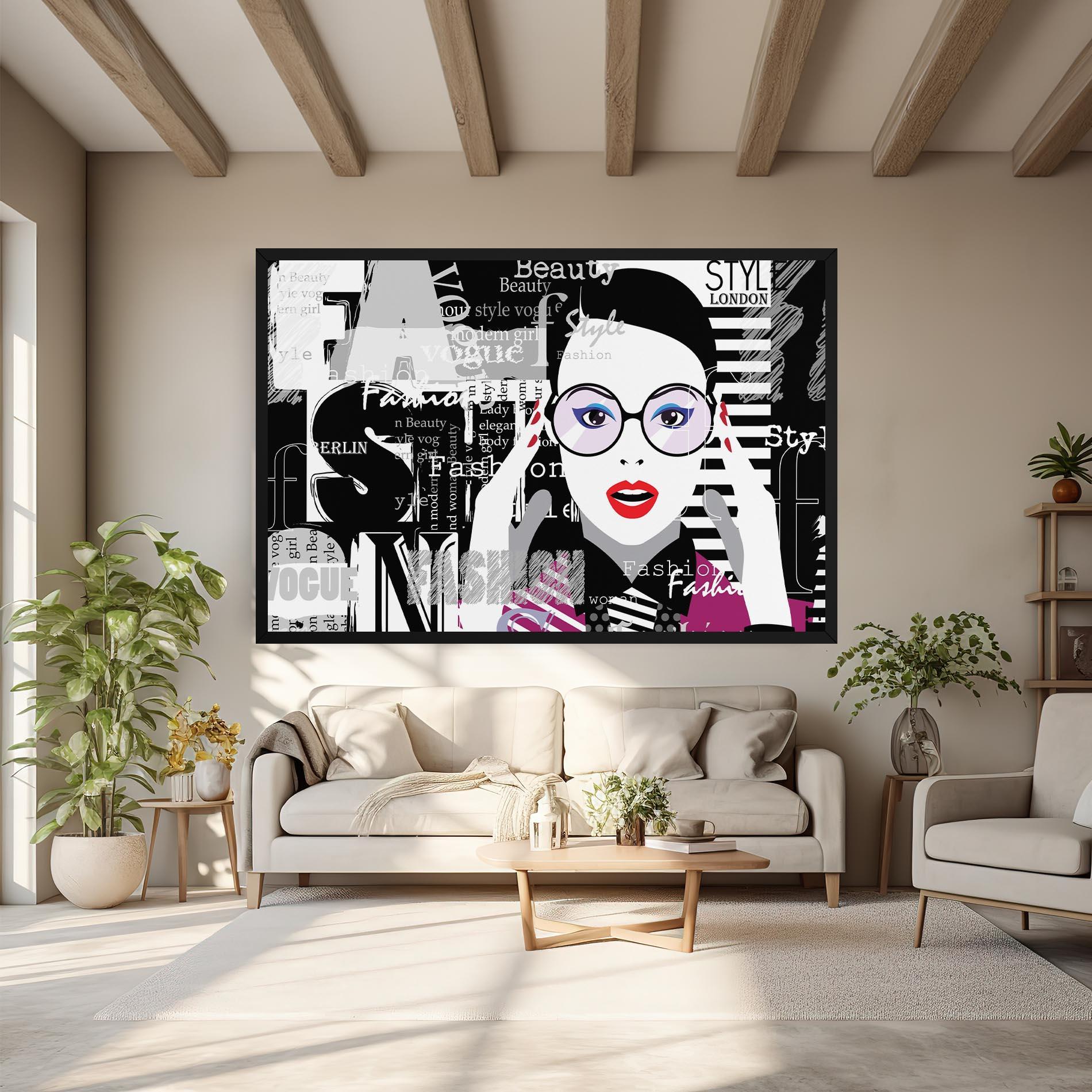 Leinwandbild Fashion Collage mockup 6