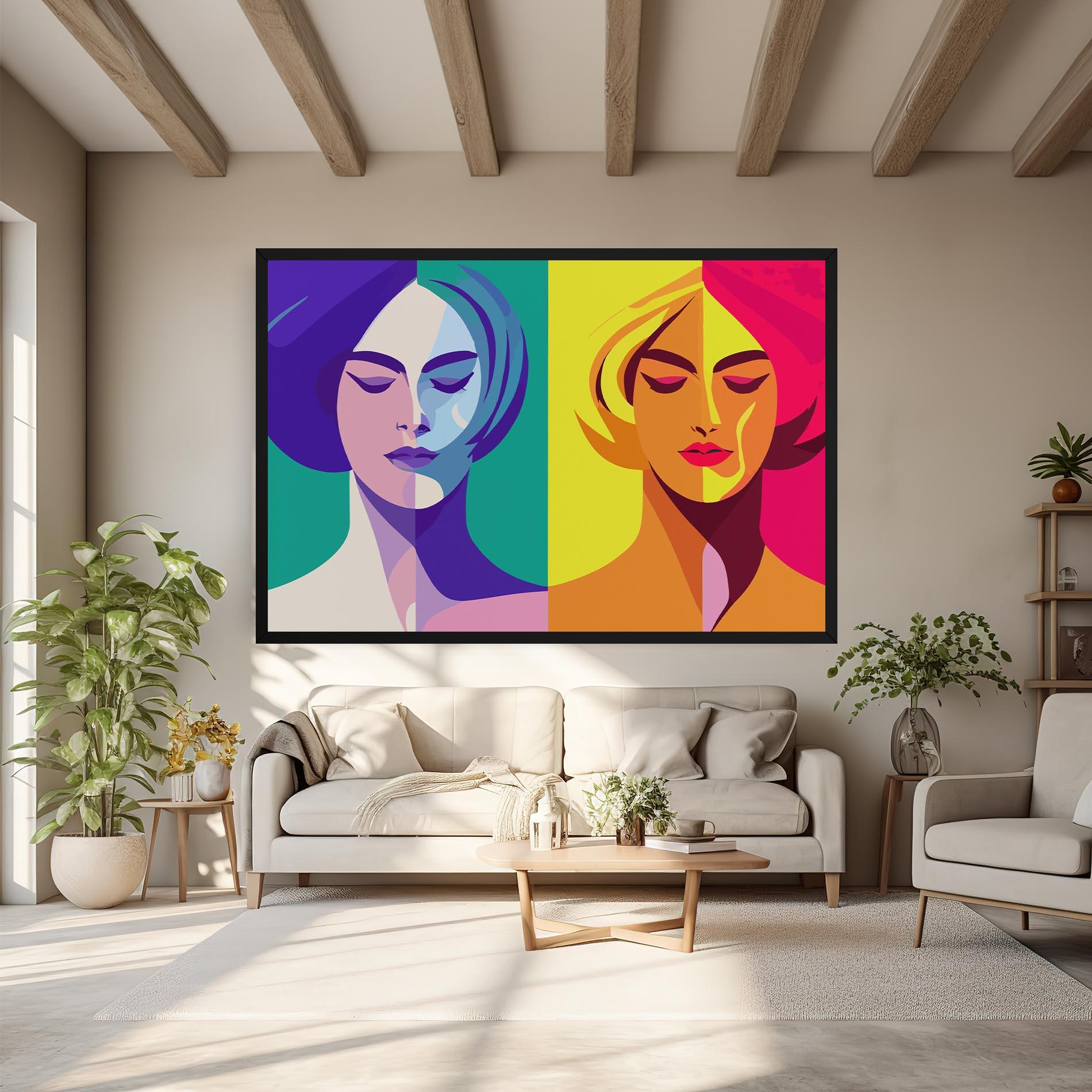 Leinwandbild Winter Summer Girl mockup 6