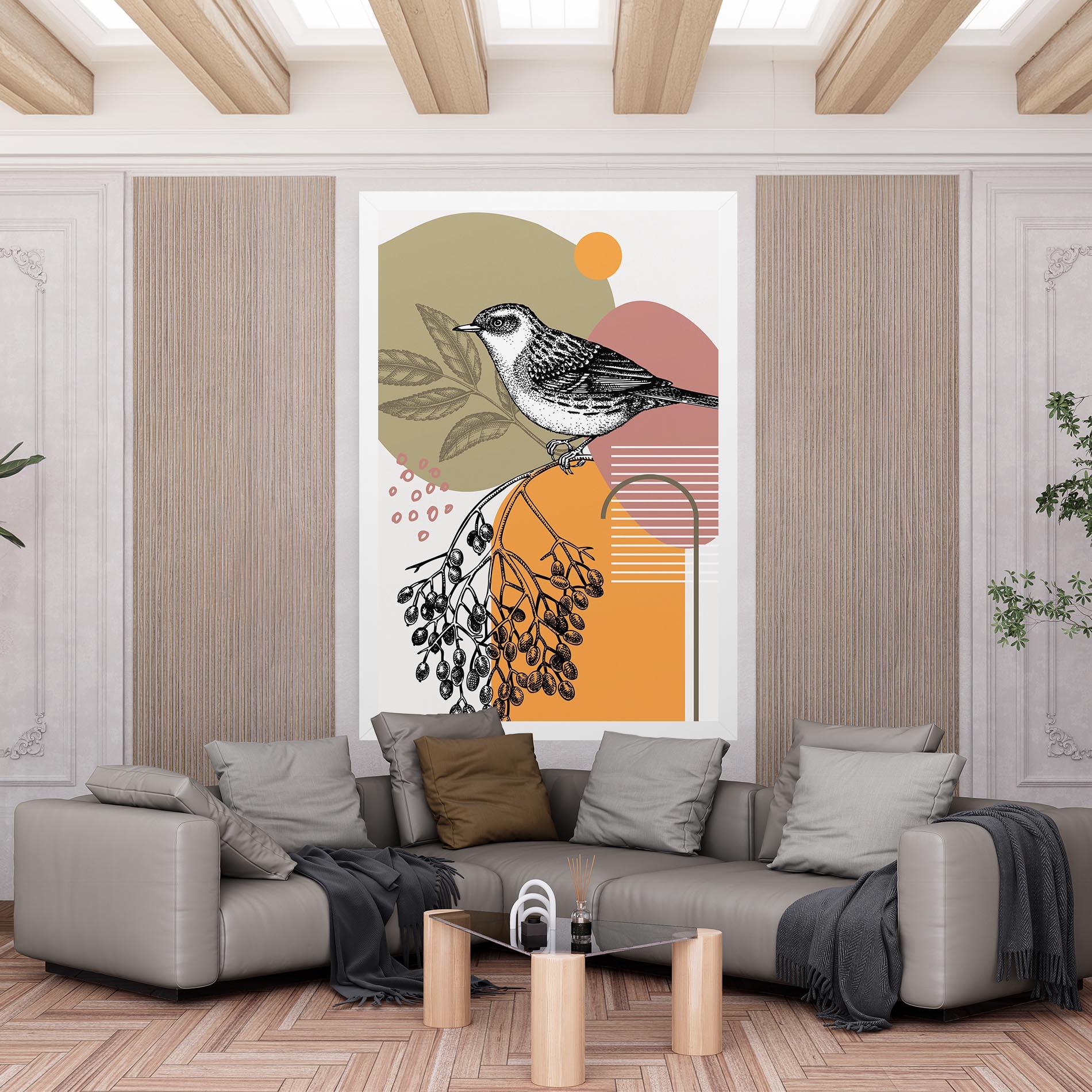 Leinwandbild Bird Collage mockup 6