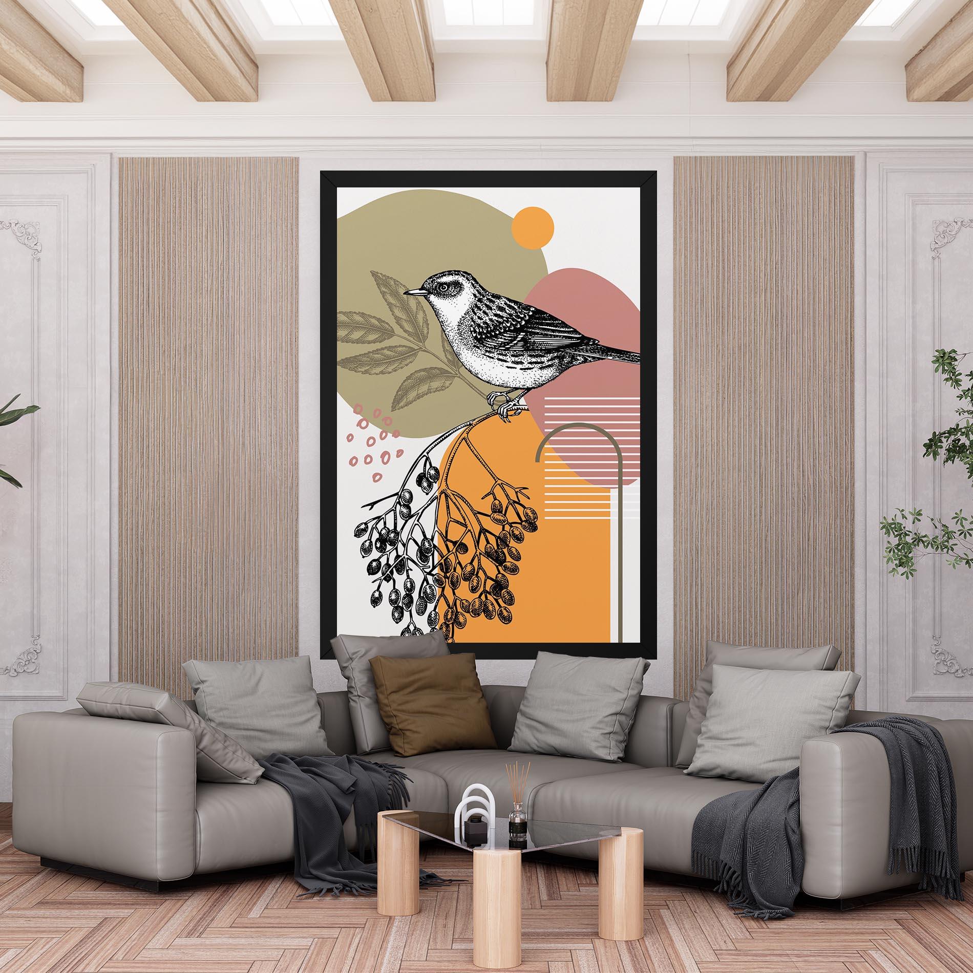 Leinwandbild Bird Collage mockup 6