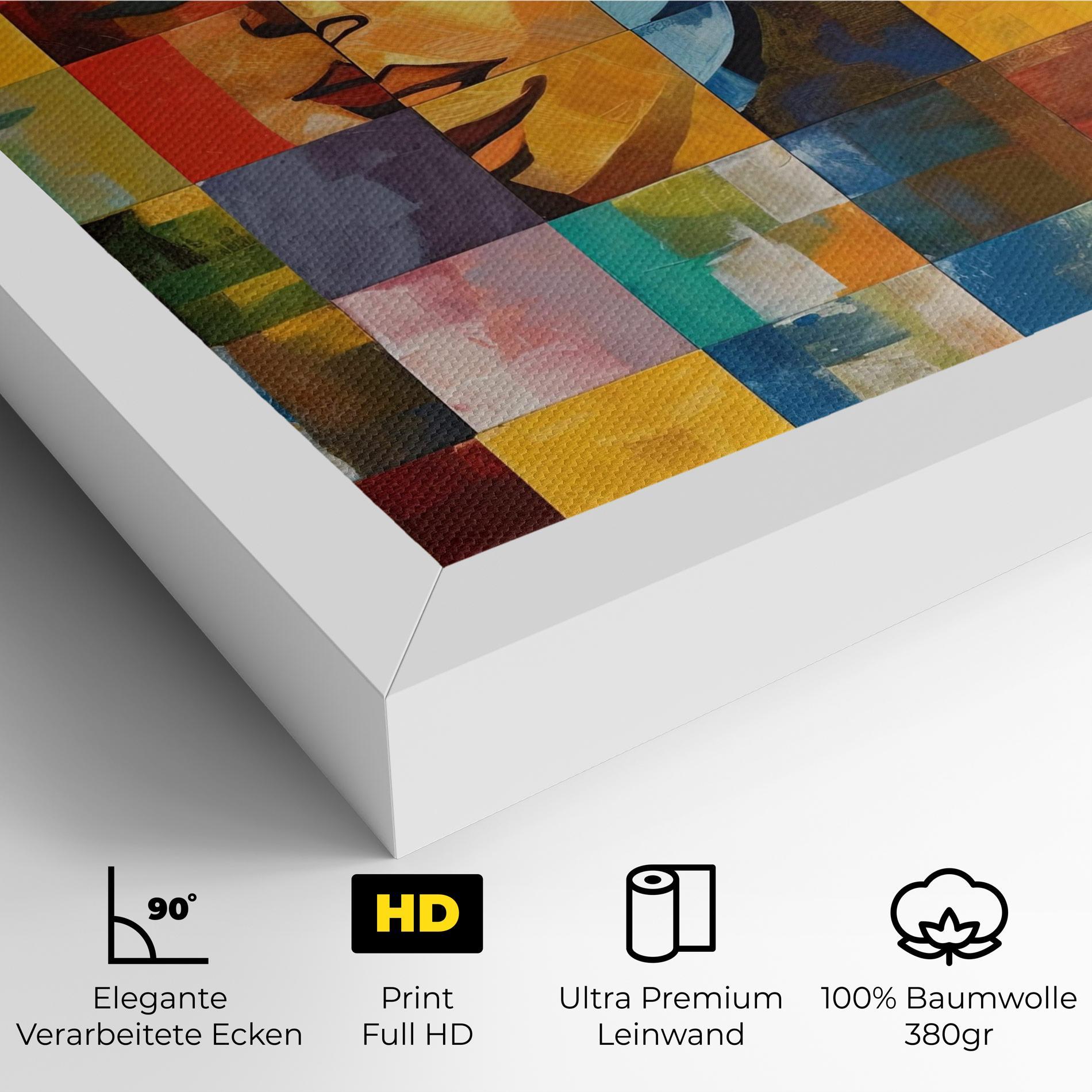 Leinwandbild Abstract Concept Collage mockup 4