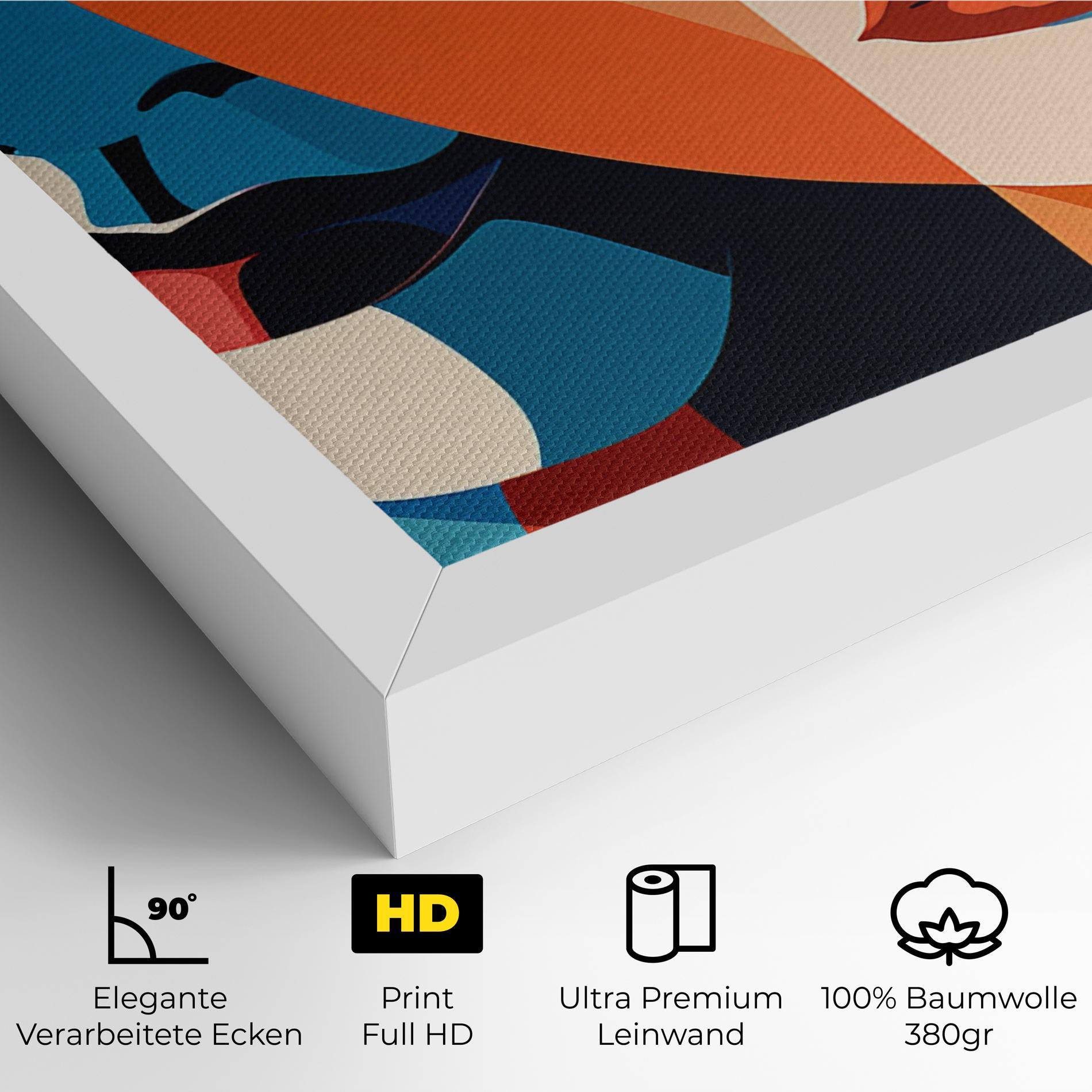 Leinwandbild Beauty Face Collage mockup 4