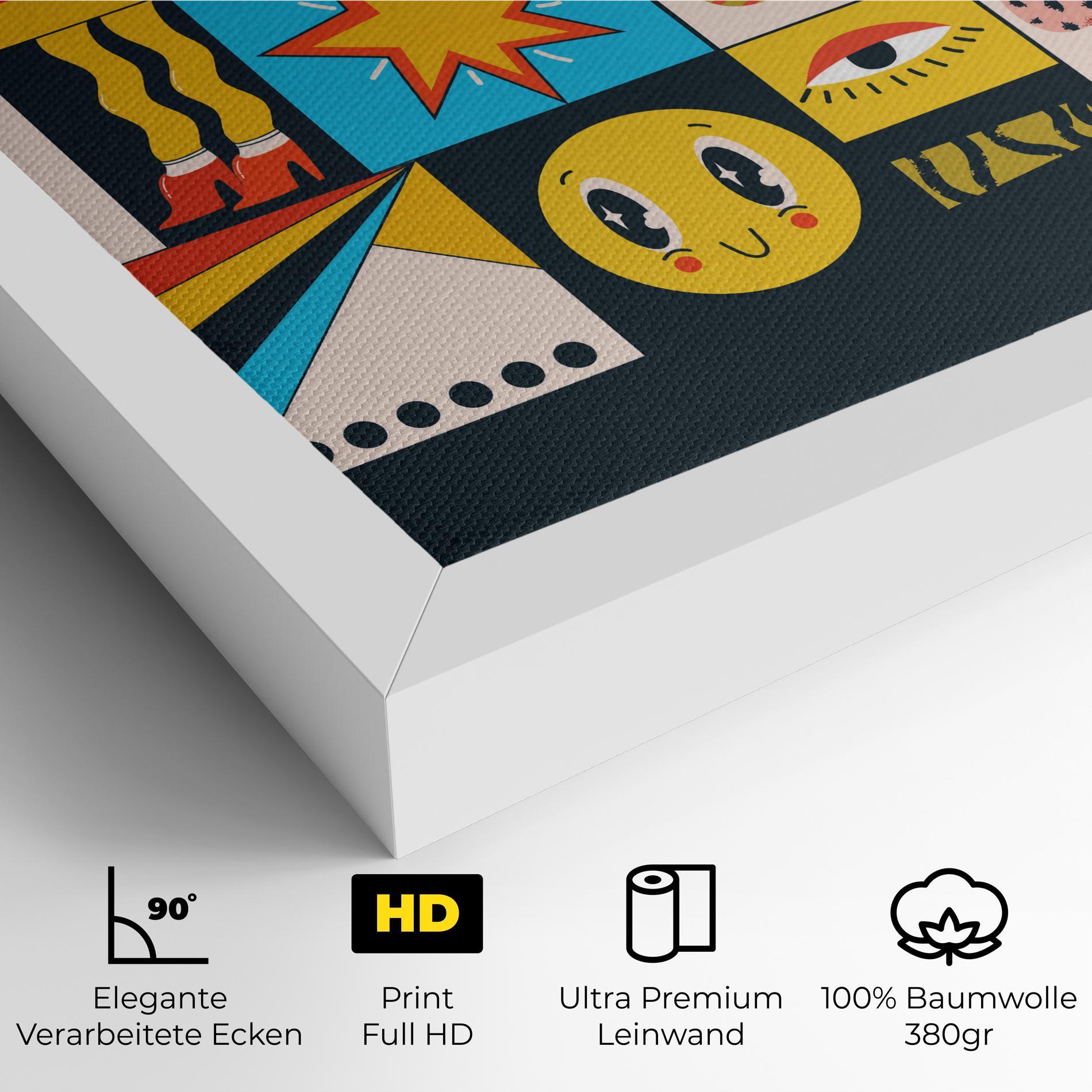 Leinwandbild Cool Eye Shape mockup 4