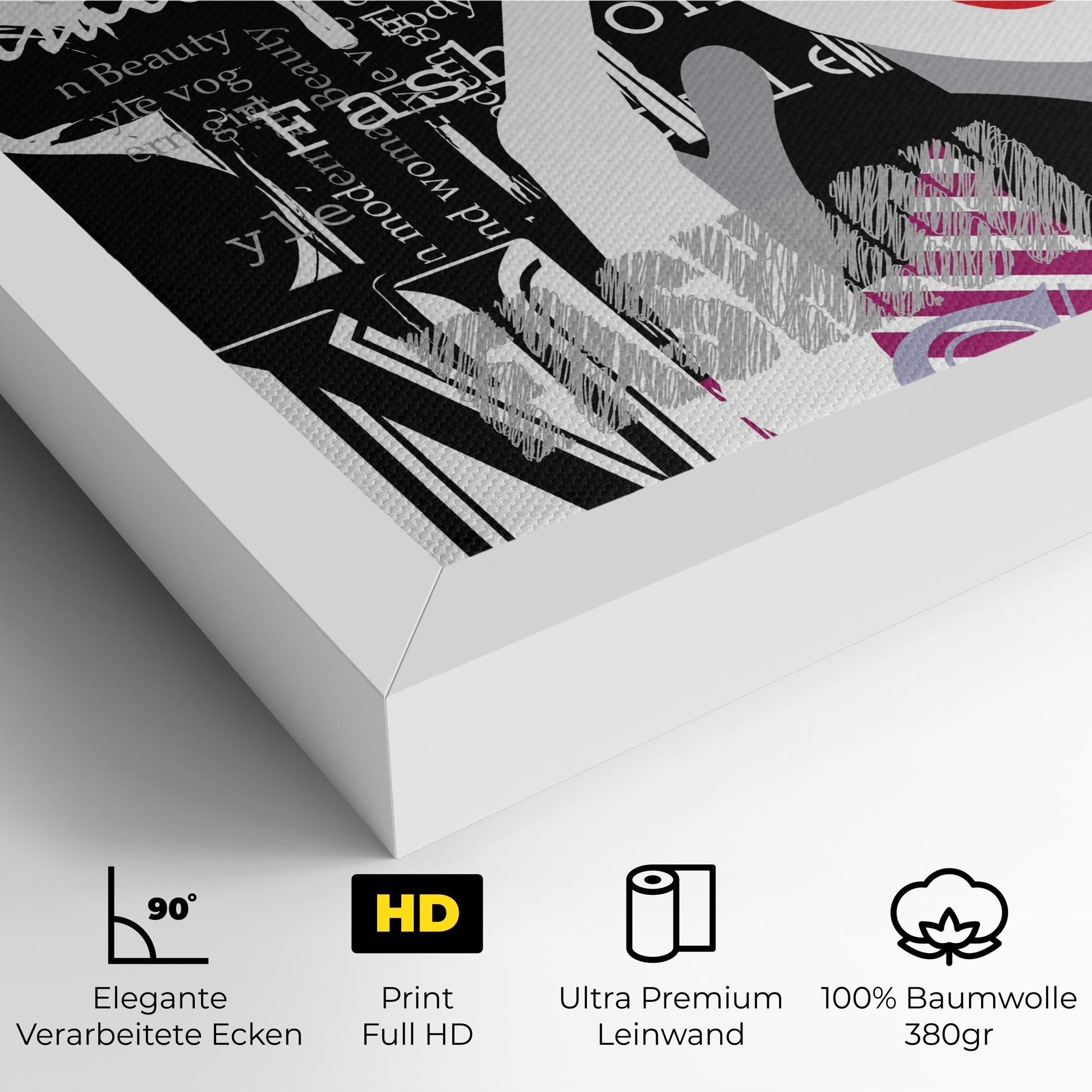 Leinwandbild Fashion Collage mockup 4